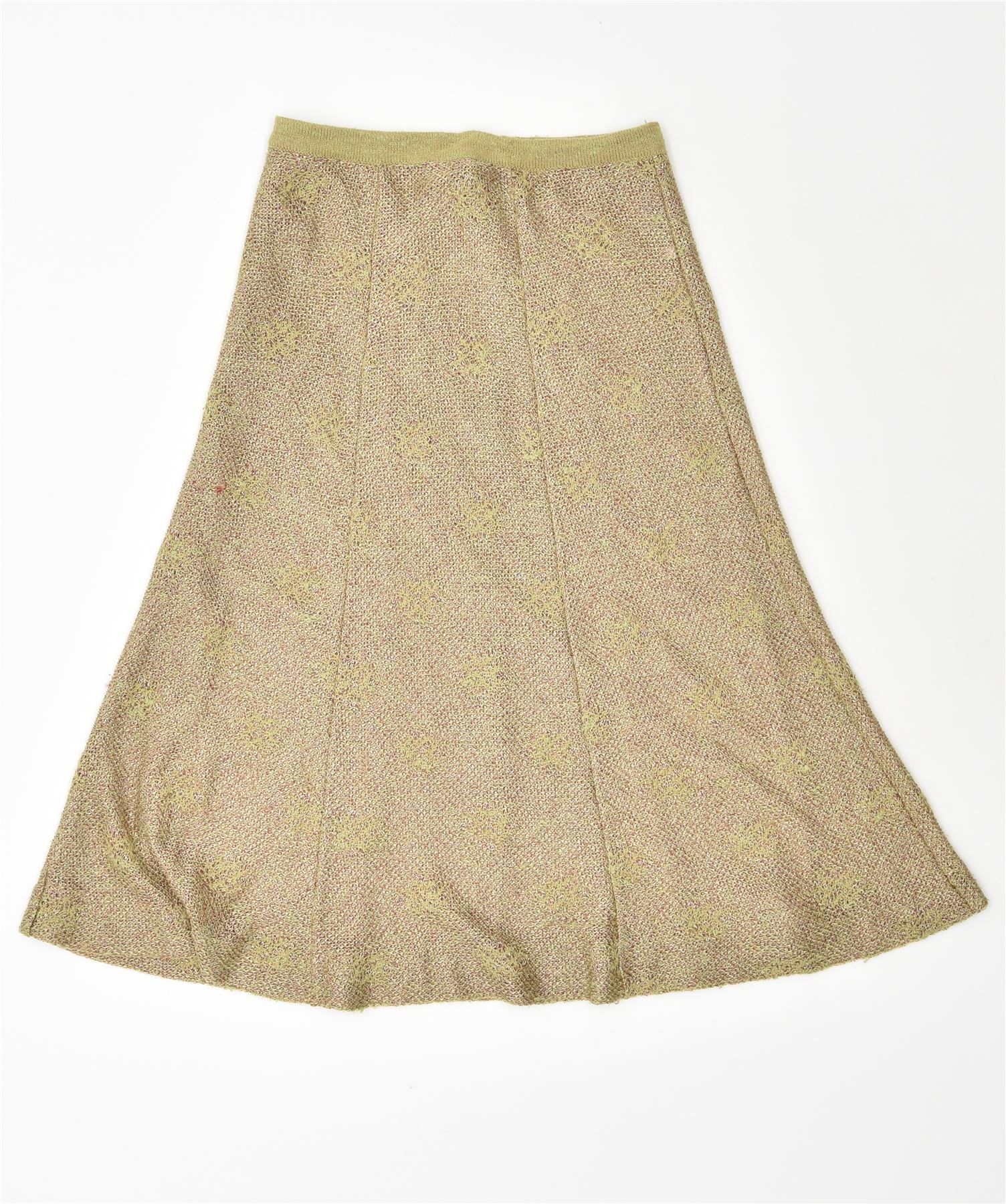 image of VINTAGE Womens A-Line Skirt IT 46 Large W31 Green Acrylic