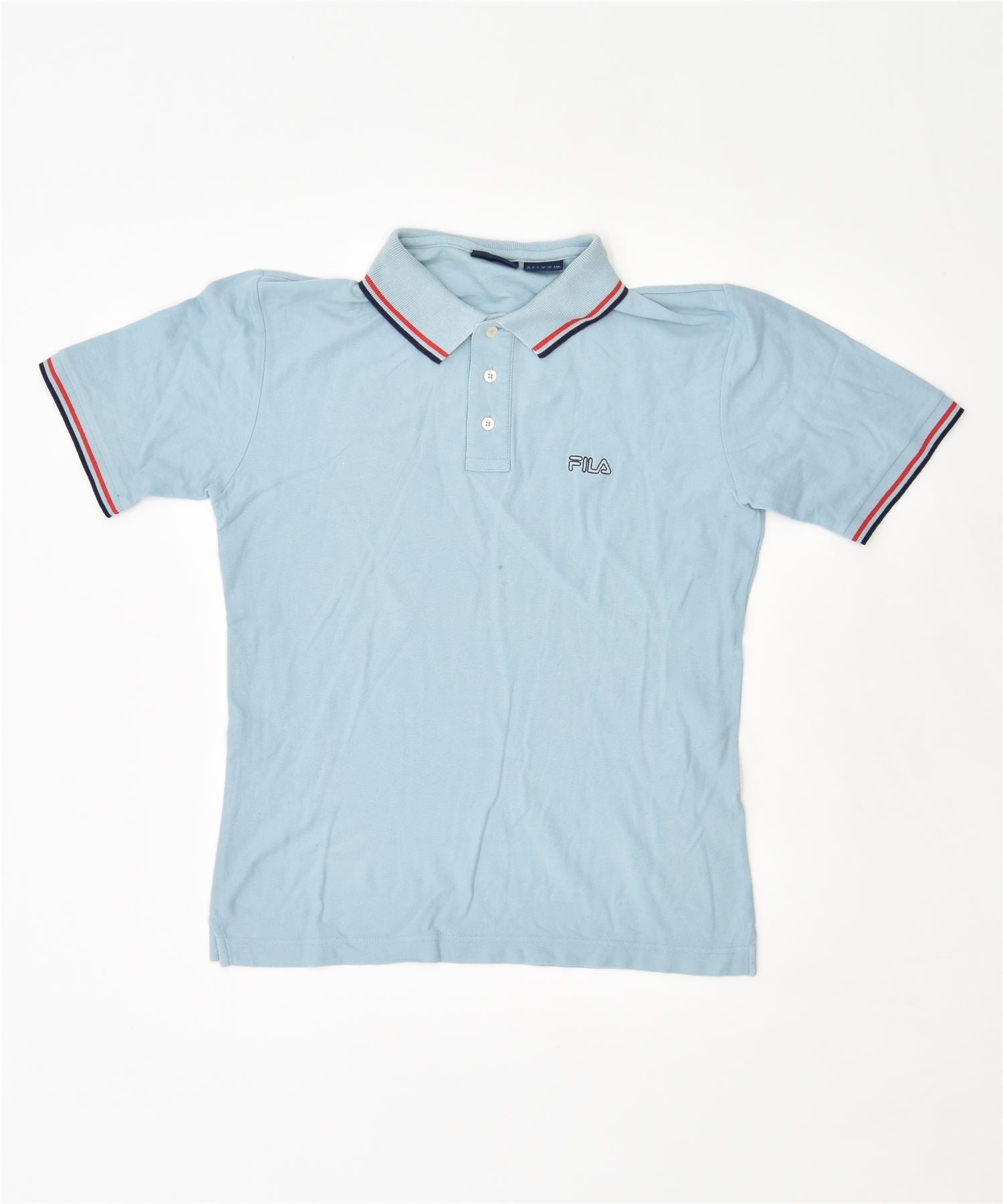 image of FILA Mens Polo Shirt Small Blue