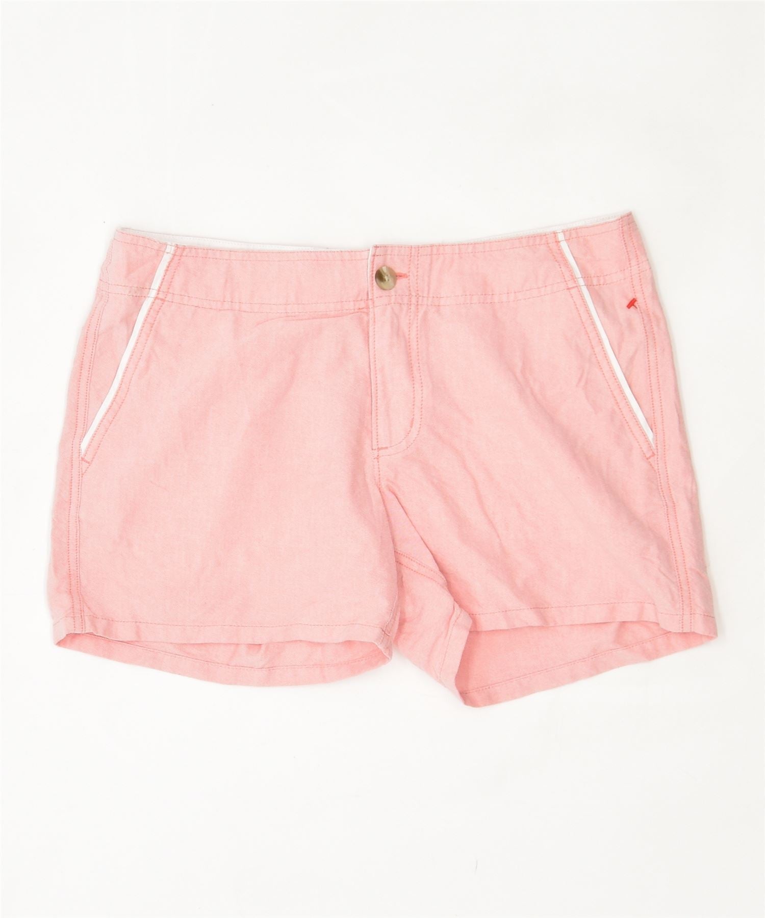 image of COLUMBIA Womens Casual Shorts US 12 Medium W32 Pink Cotton