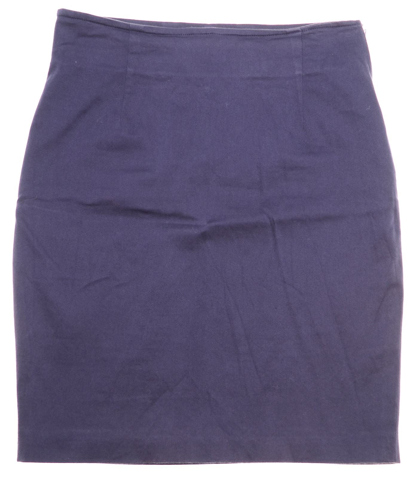 image of VINTAGE Womens Pencil Skirt UK 12 Medium W28 Blue