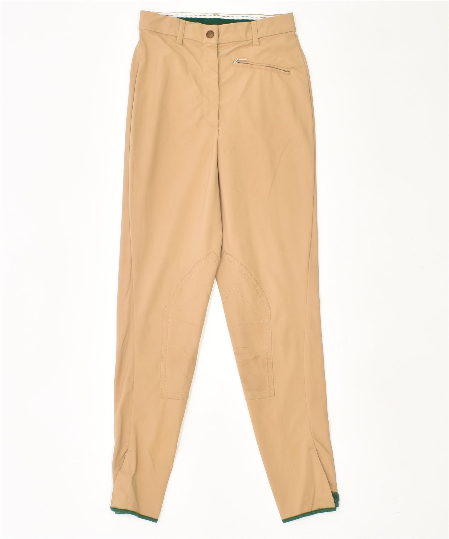 Image of IL MONDO DEL CAVALLO Womens Horse Riding Slim Trousers W24 L28 Beige