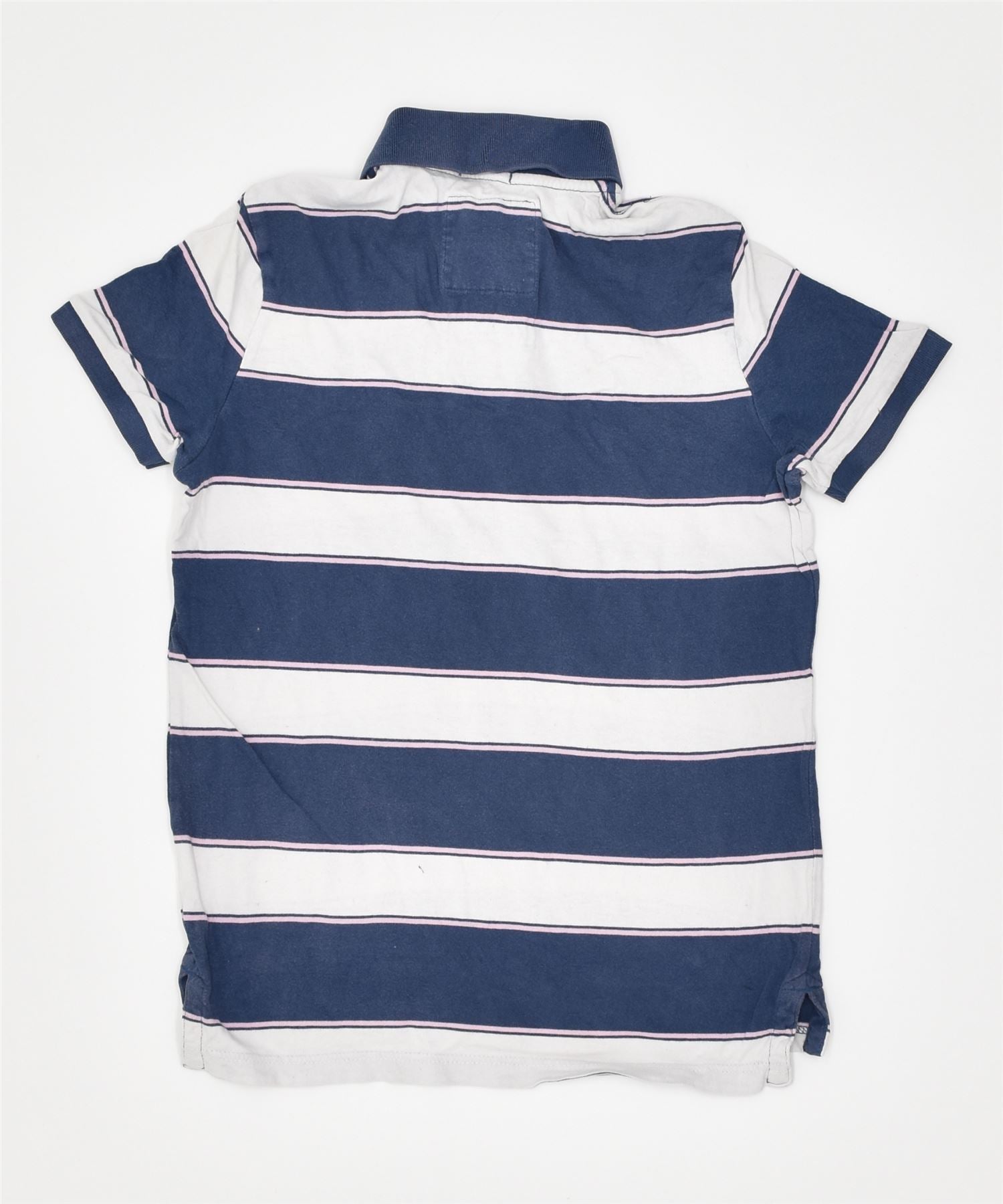 ABERCROMBIE & FITCH Girls Polo Shirt 10-11 Years Medium Navy Blue