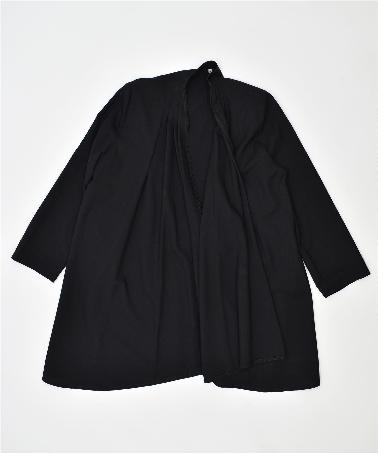 image of VINTAGE Womens Blazer Jacket IT 46 Large Black