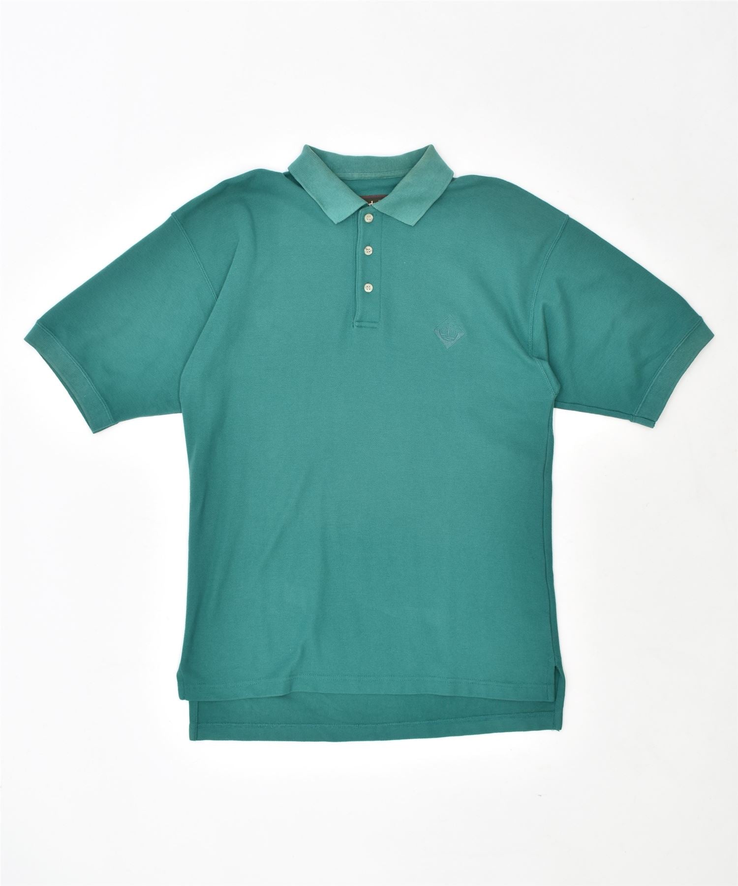 Image of TIMBERLAND Mens Polo Shirt Small Green Cotton