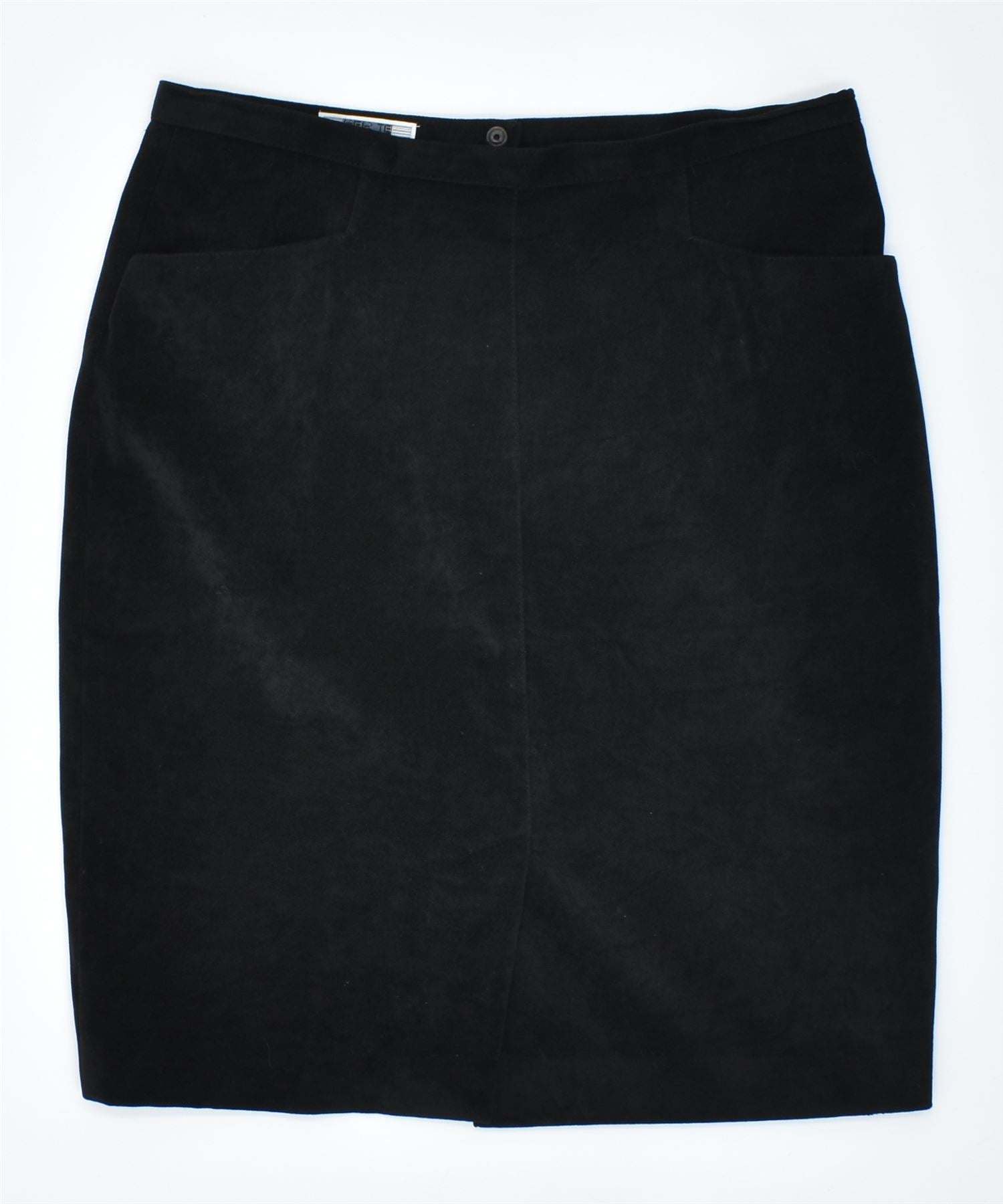 image of PERTE BY KRIZIA Womens Pencil Skirt W30 Medium Black Viscose Vintage