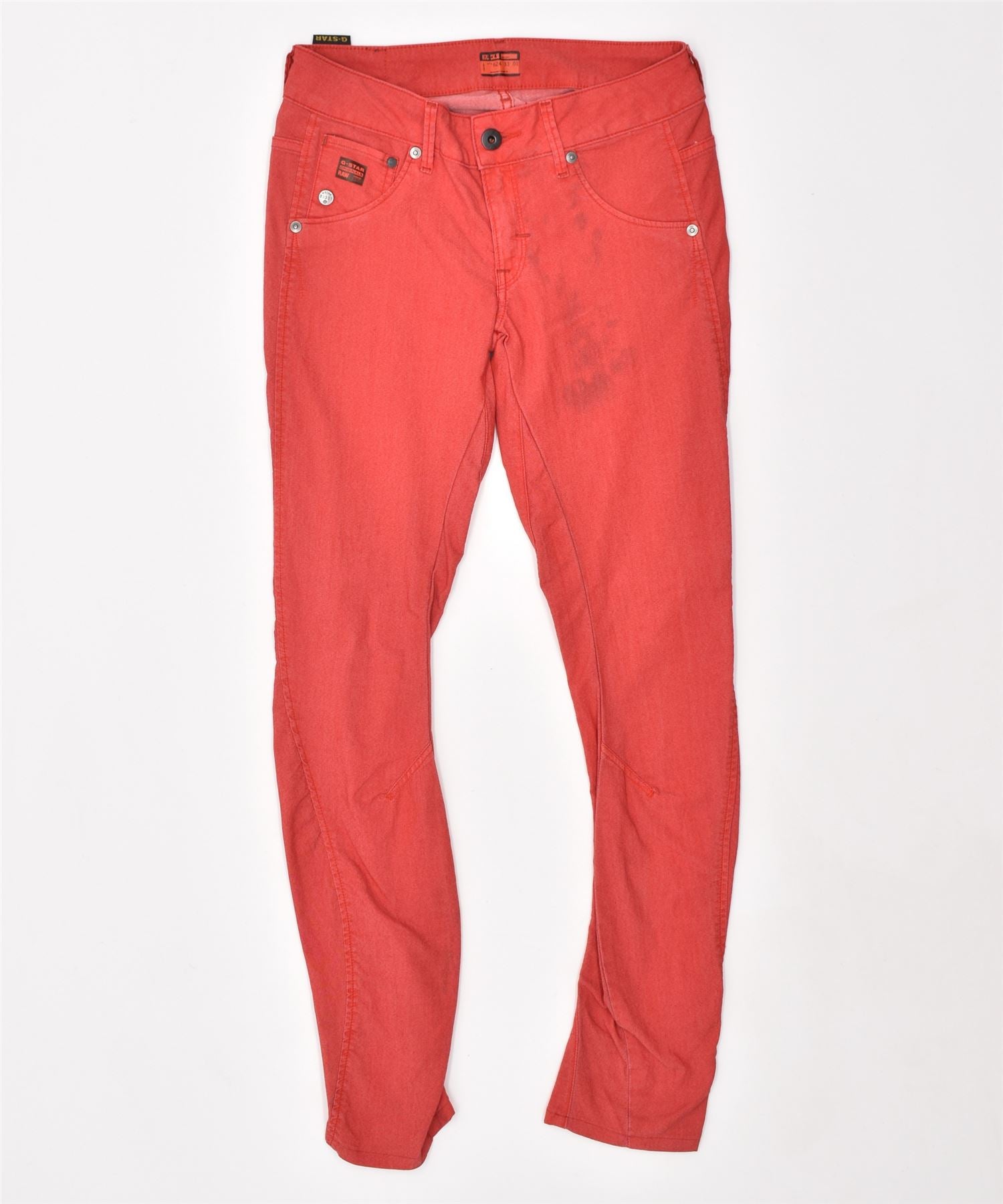 image of G-STAR Womens Skinny Jeans W30 L30 Red Cotton