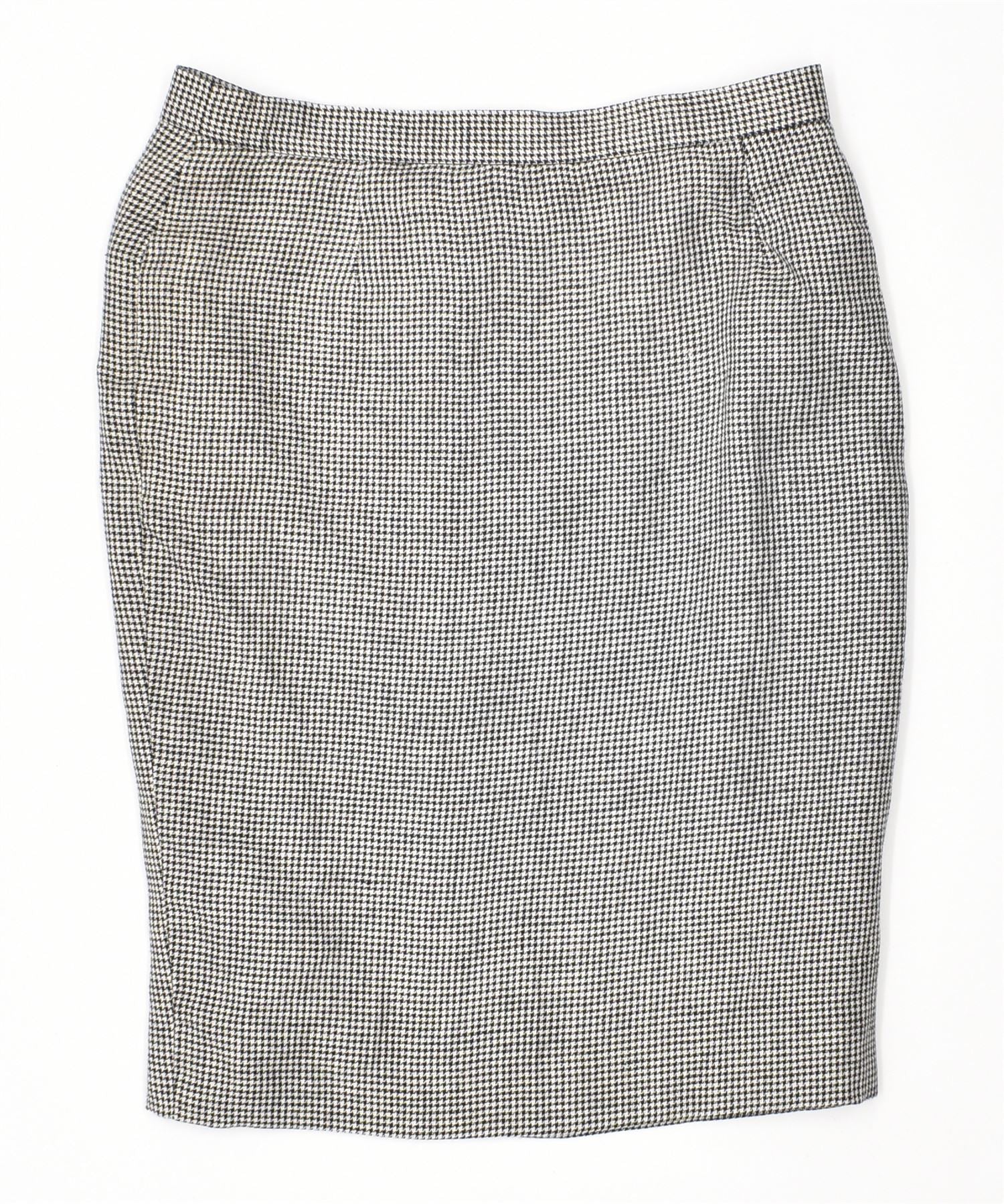 Image of GIORGIO GRATI Womens Pencil Skirt IT 44 Medium W30 Black Cotton