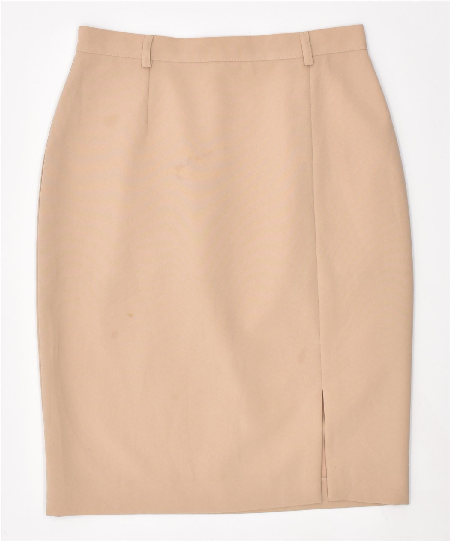 image of VINTAGE Womens Pencil Skirt Medium W28 Beige Polyester