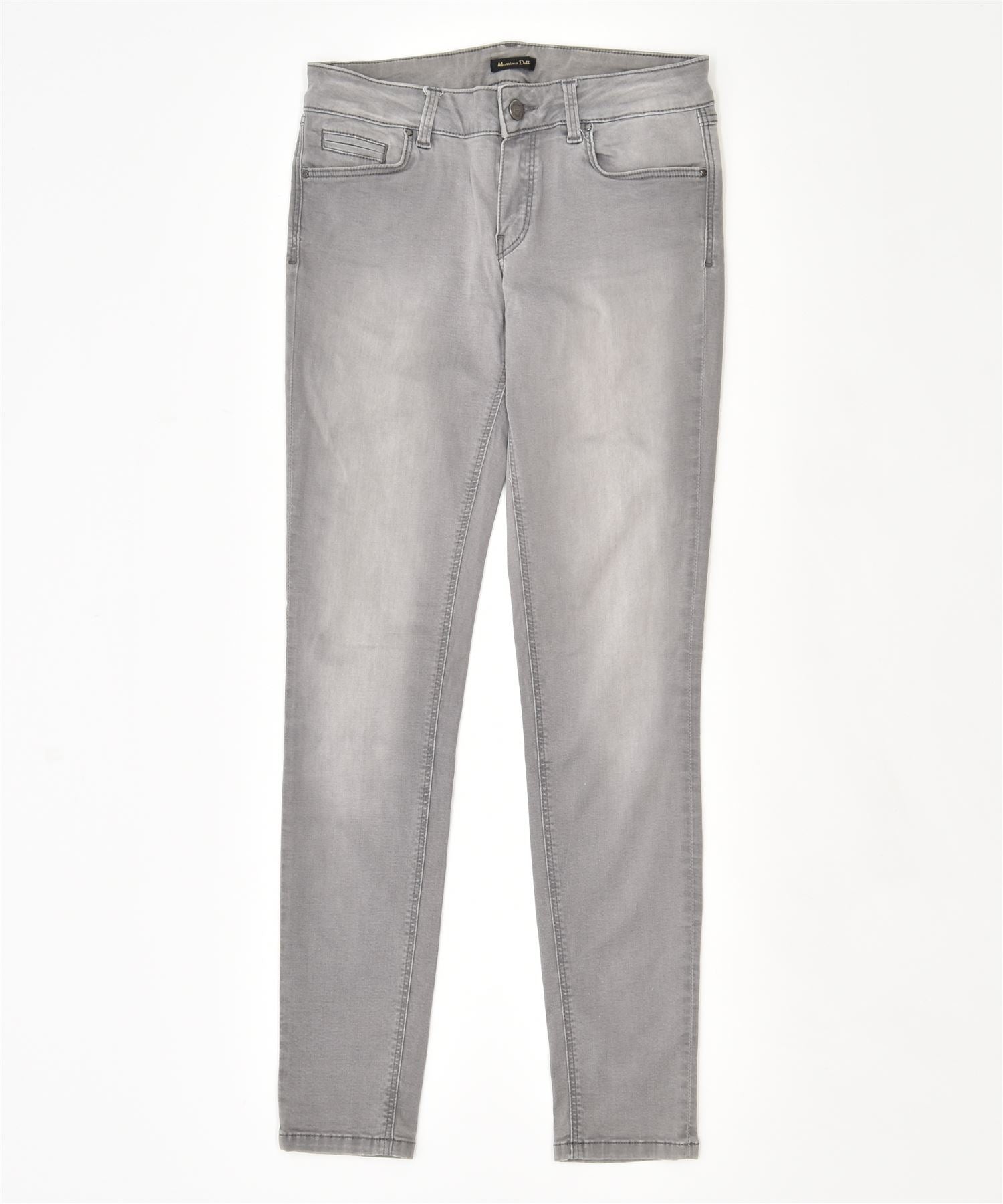 image of MASSIMO DUTTI Womens Skinny Jeans EU 36 Small W27 L31 Grey Cotton