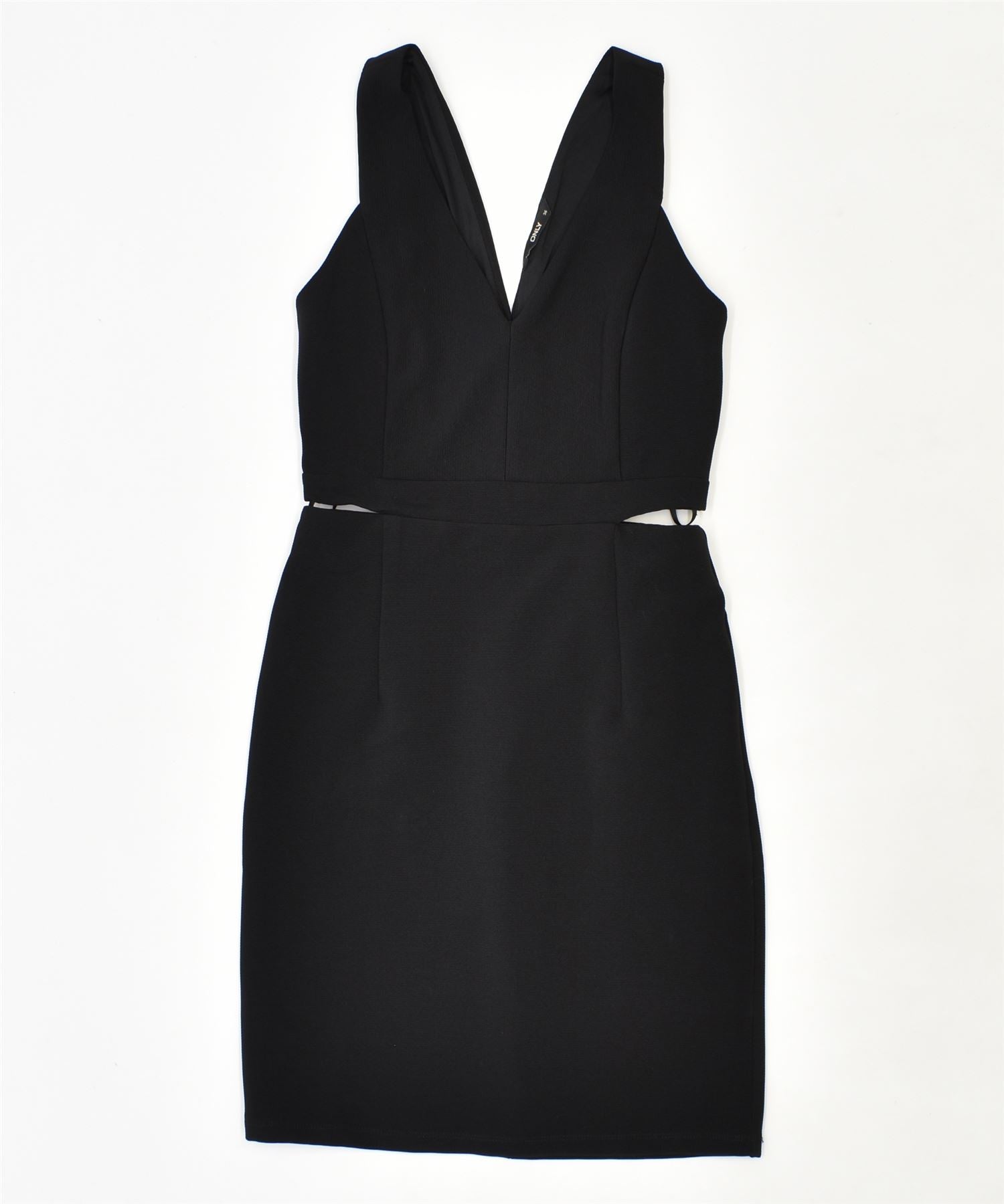 Image of ONLY Womens Bodycon Dress EU 36 Small Black Polyester