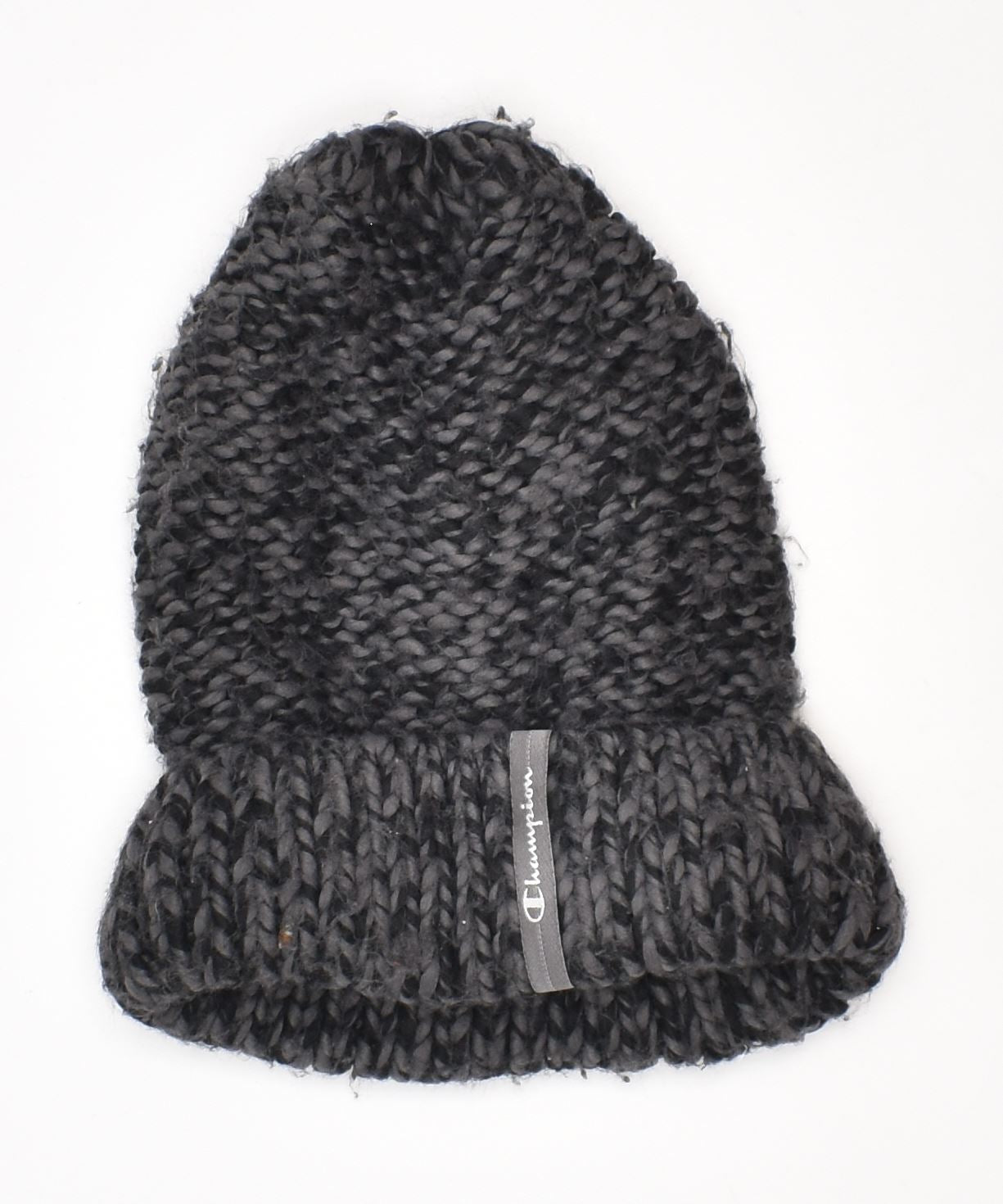 Image of CHAMPION Womens Beanie Hat One Size Grey Acrylic