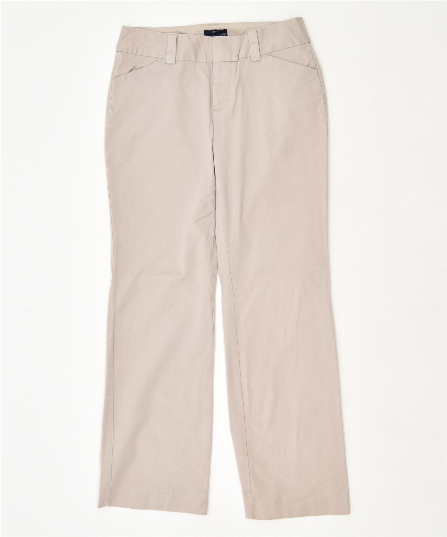 image of GAP Womens Flared Leg Casual Trousers US 10 Large W32 L31 Beige