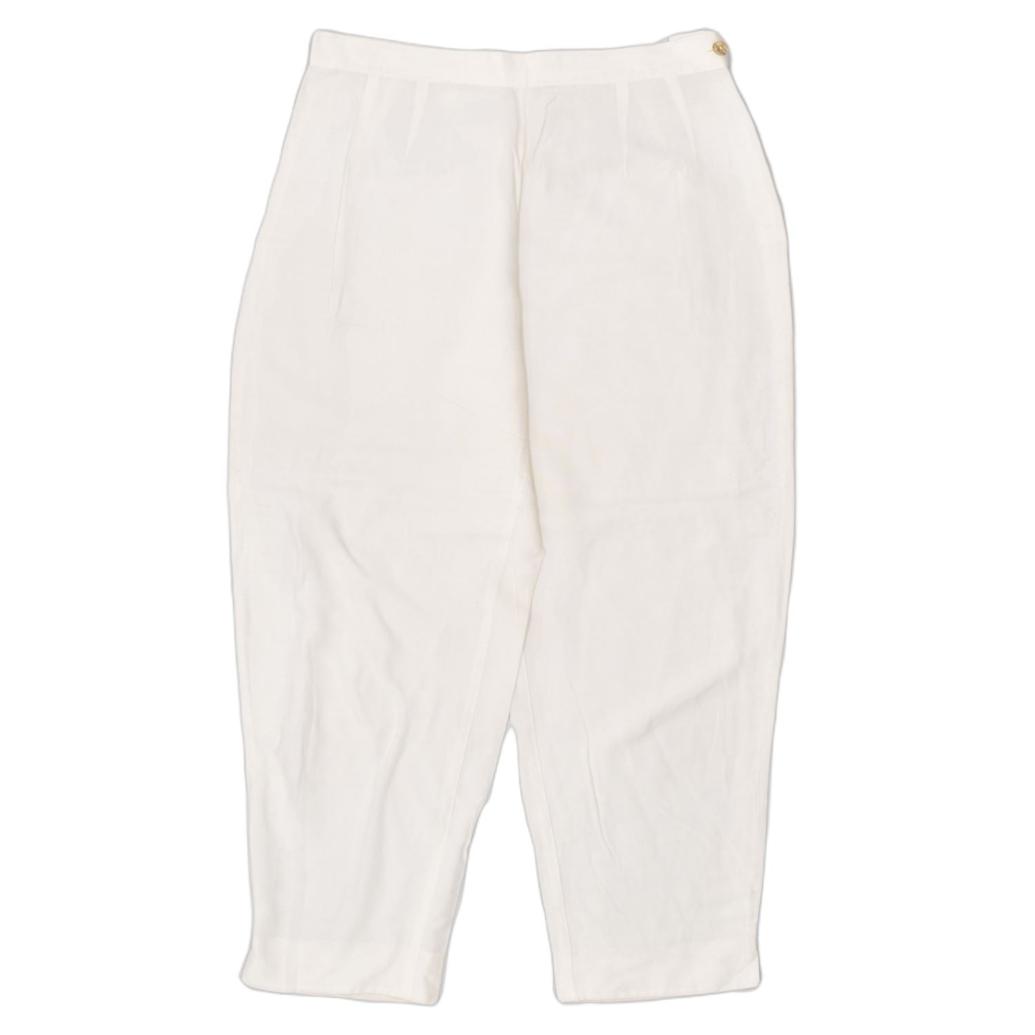 image of VINTAGE Mens Pegged Casual Trousers W28 L29 White