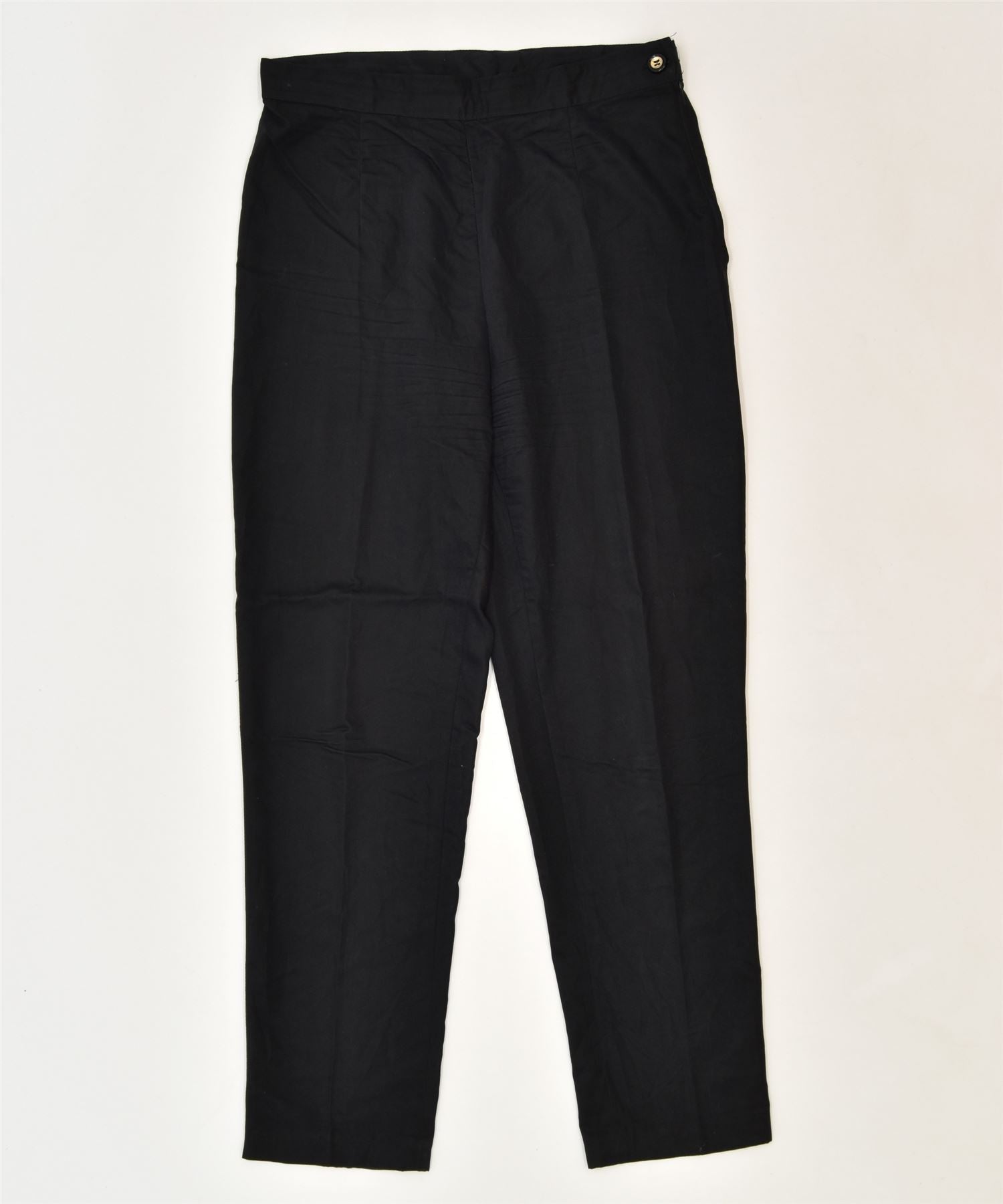 image of MIRIAM Womens Pegged Suit Trousers IT 46 Large W31 L28 Black Classic