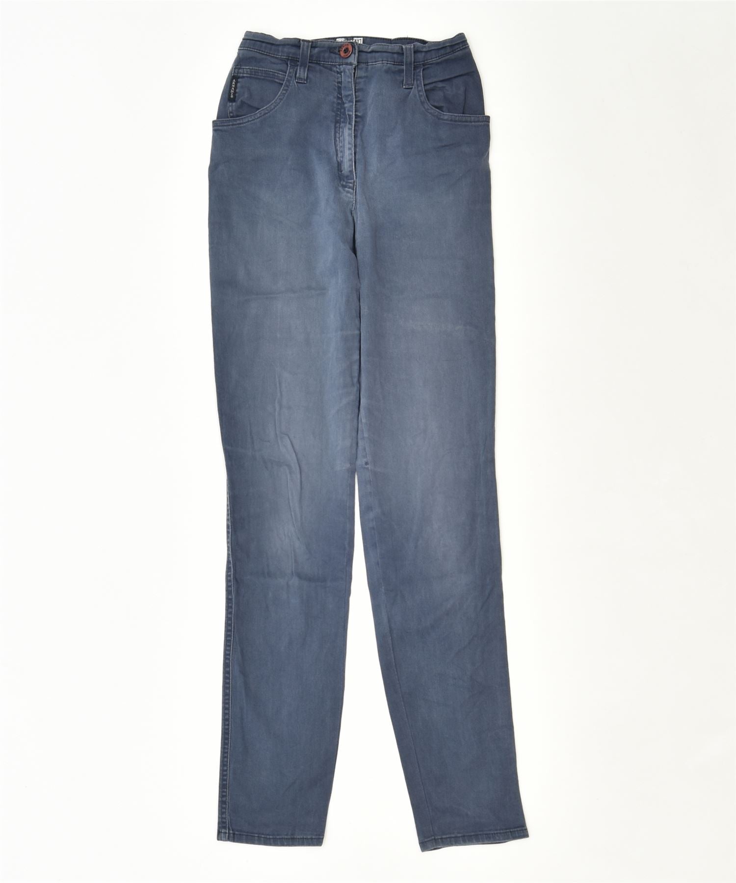 image of ARMANI JUNIOR Girls Skinny Casual Trousers 10-11 Years W22 L29 Blue