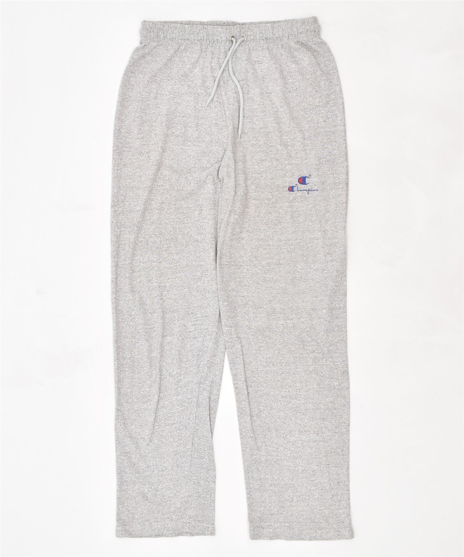 Image of CHAMPION Womens Tracksuit Trousers UK 16 Large Grey Cotton