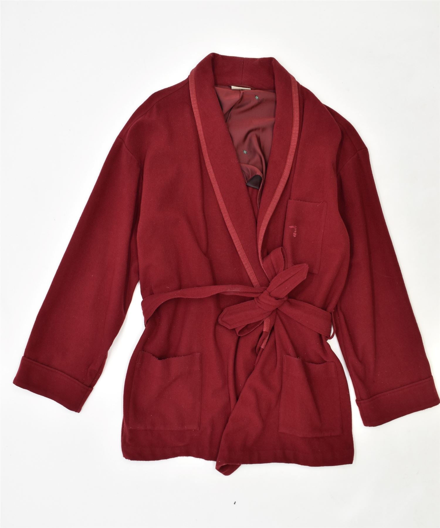 image of TRUSSARDI Womens Overcoat UK 12 Medium Red