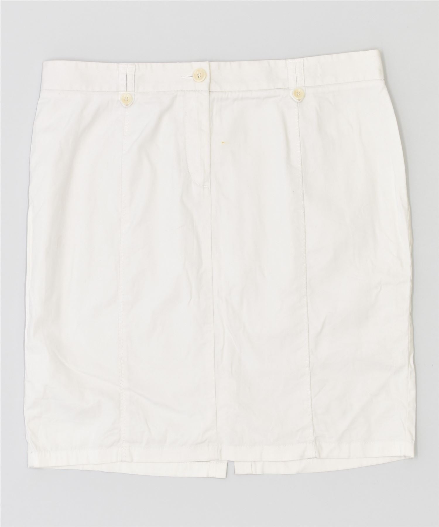 image of STEFANEL Womens Straight Skirt IT 46 Large W34 White