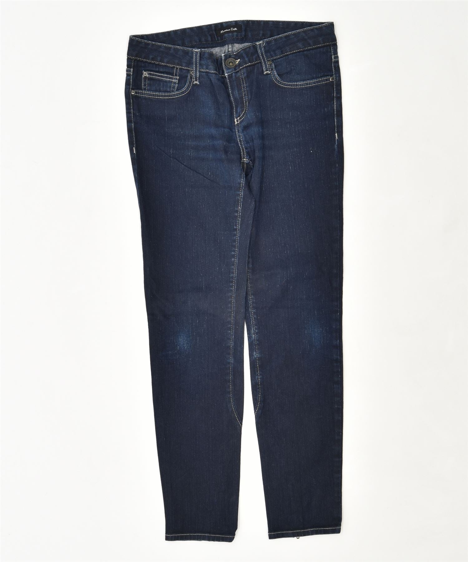 image of MASSIMO DUTTI Womens Skinny Jeans W30 L28 Blue Cotton