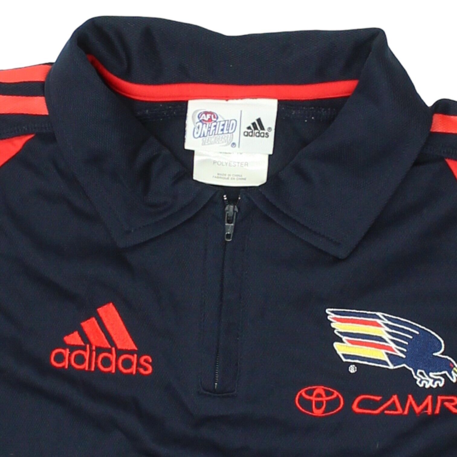 Adelaide Crows Kids Navy Blue Polo Shirt | Vintage AFL Australian Football VTG