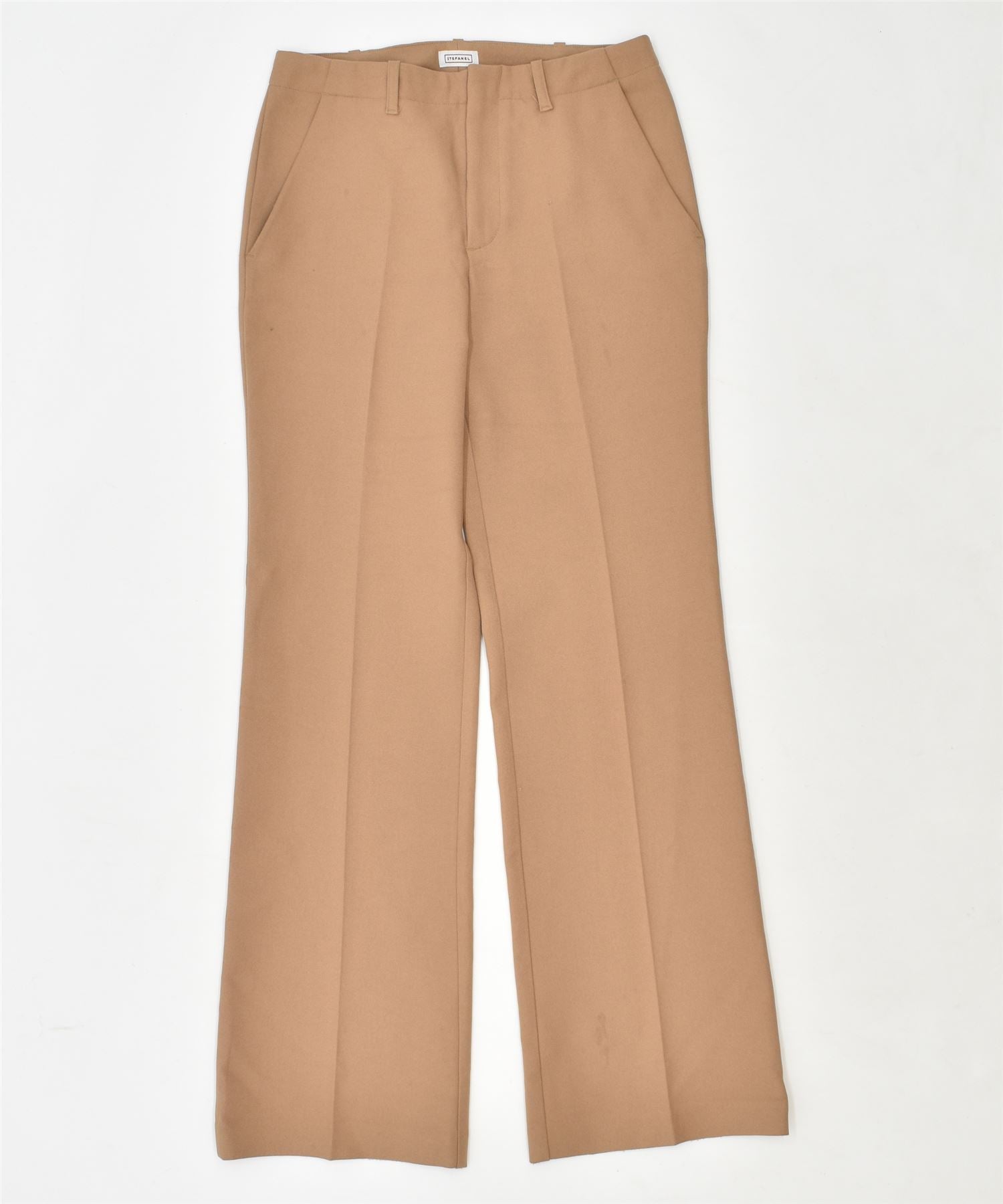 image of STEFANEL Womens Bootcut Suit Trousers W28 L32 Brown