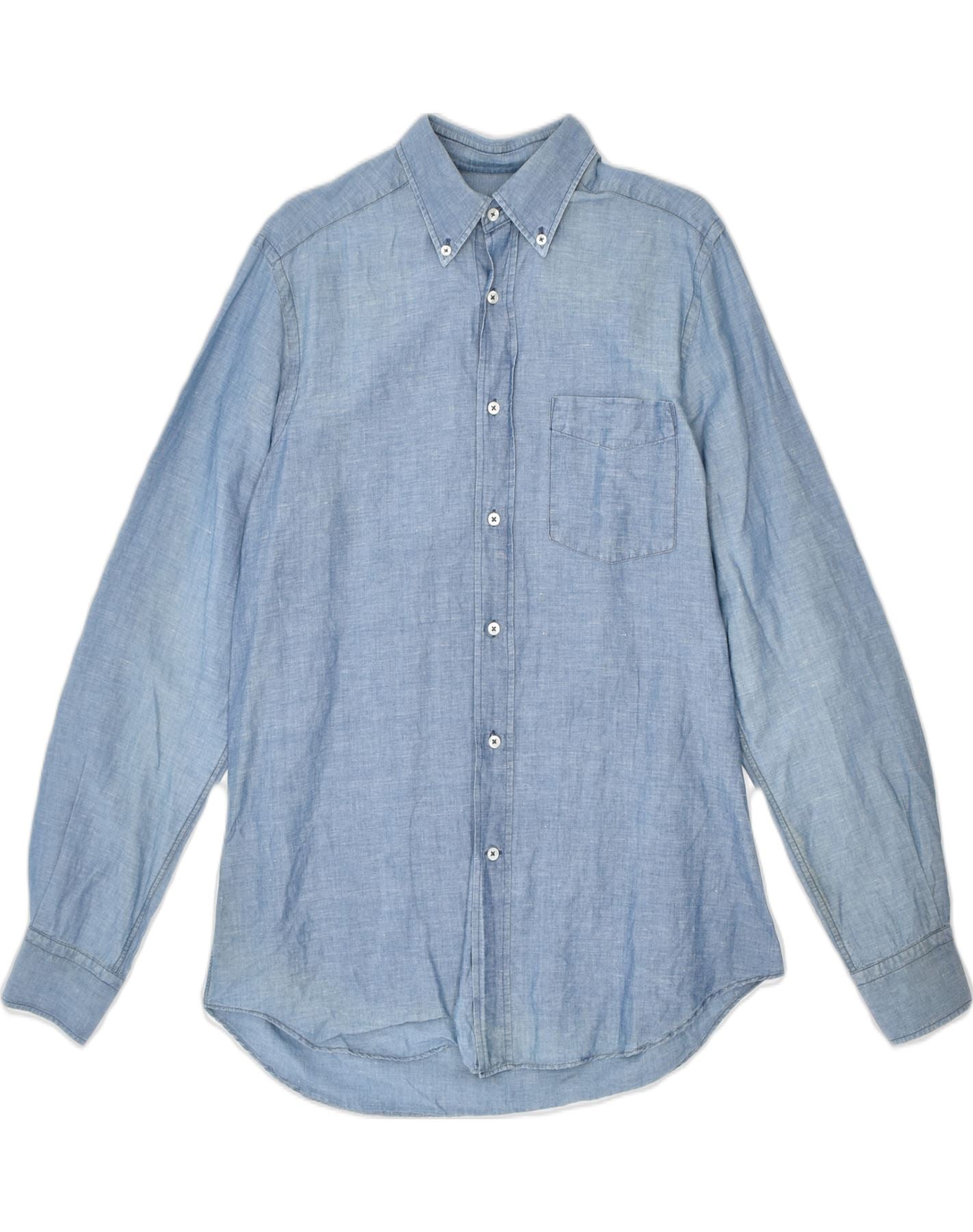 Image of MASSIMO DUTTI Mens Shirt Medium Blue