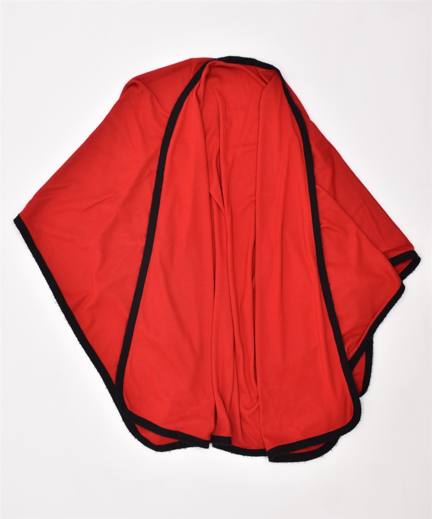 image of VINTAGE Womens Poncho Coat One Size Red