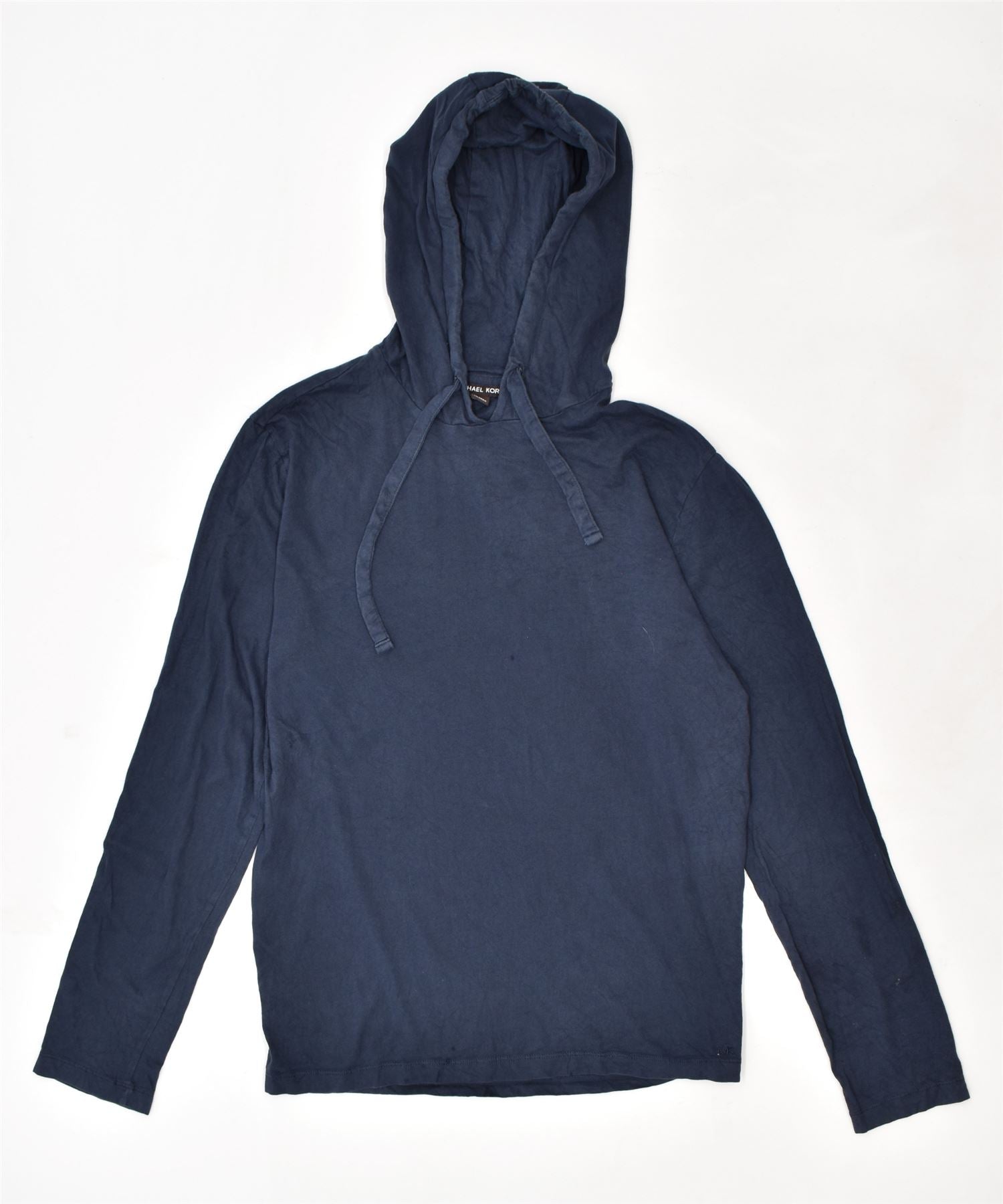 MICHAEL KORS Mens Hoodie Jumper Medium Blue Cotton | Messina Hembry