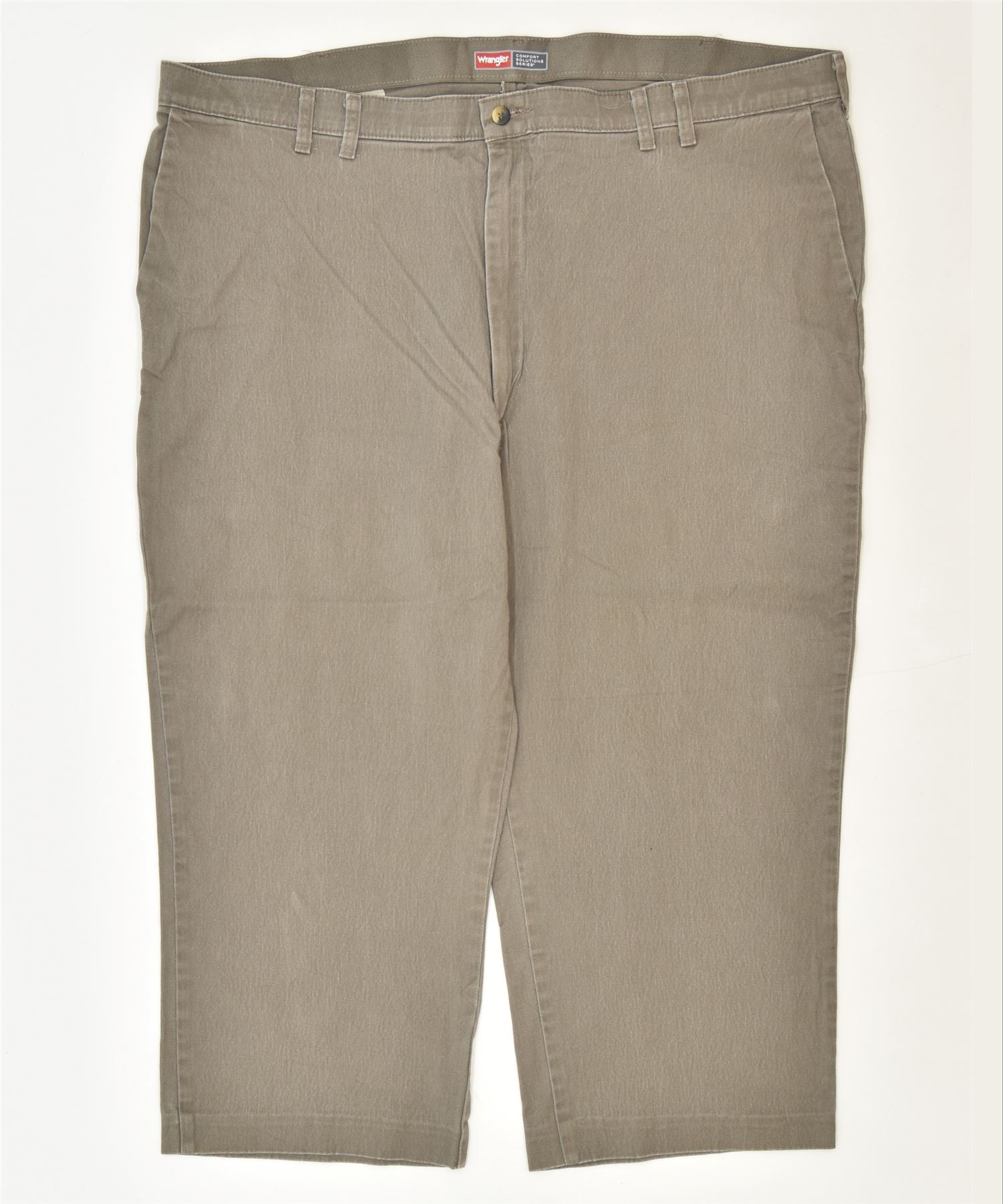 Image of WRANGLER Womens Tapered Chino Trousers W46 L24 Grey Cotton Classic