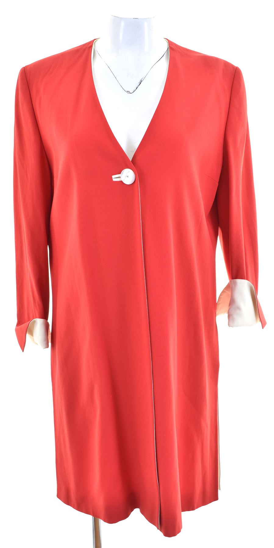 image of MARTINELLI Womens Overcoat IT 44 Medium Red Vintage