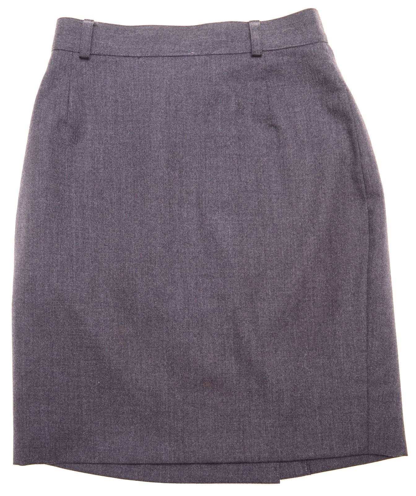 image of ASPESI Womens Pencil Skirt IT 42 Medium W28 Grey Vintage