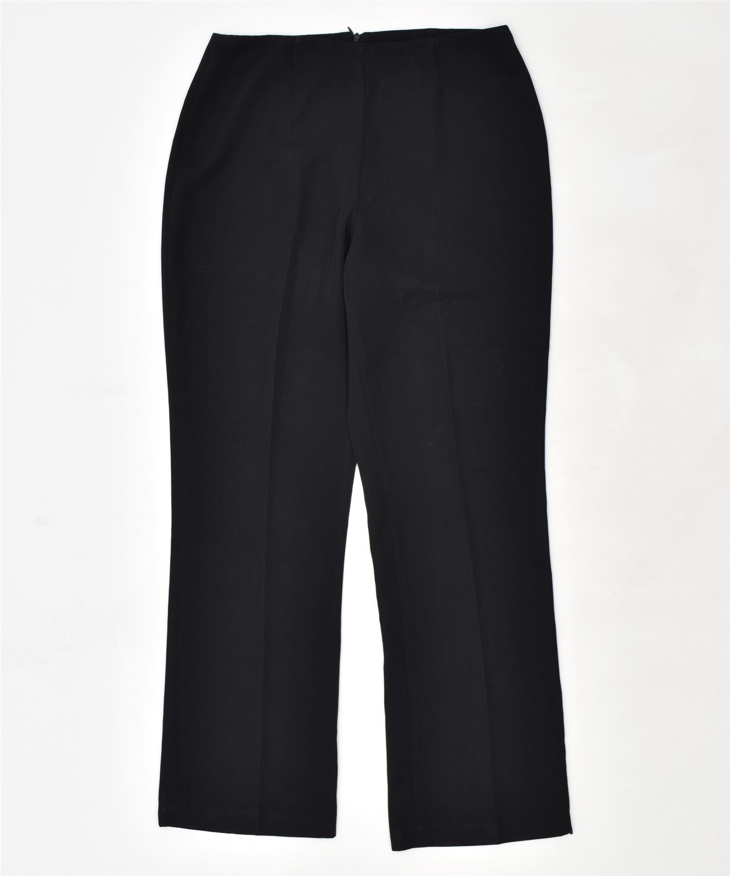 image of VINTAGE Womens Straight Casual Trousers Size 46 Black