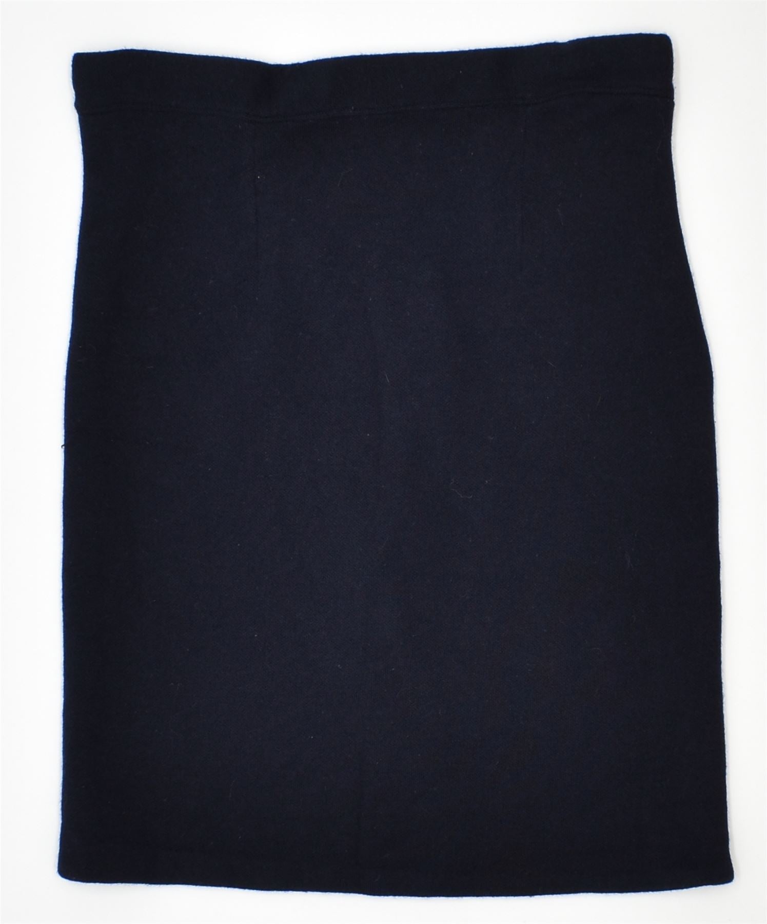 image of VINTAGE Womens Pencil Skirt Small W27 Navy Blue