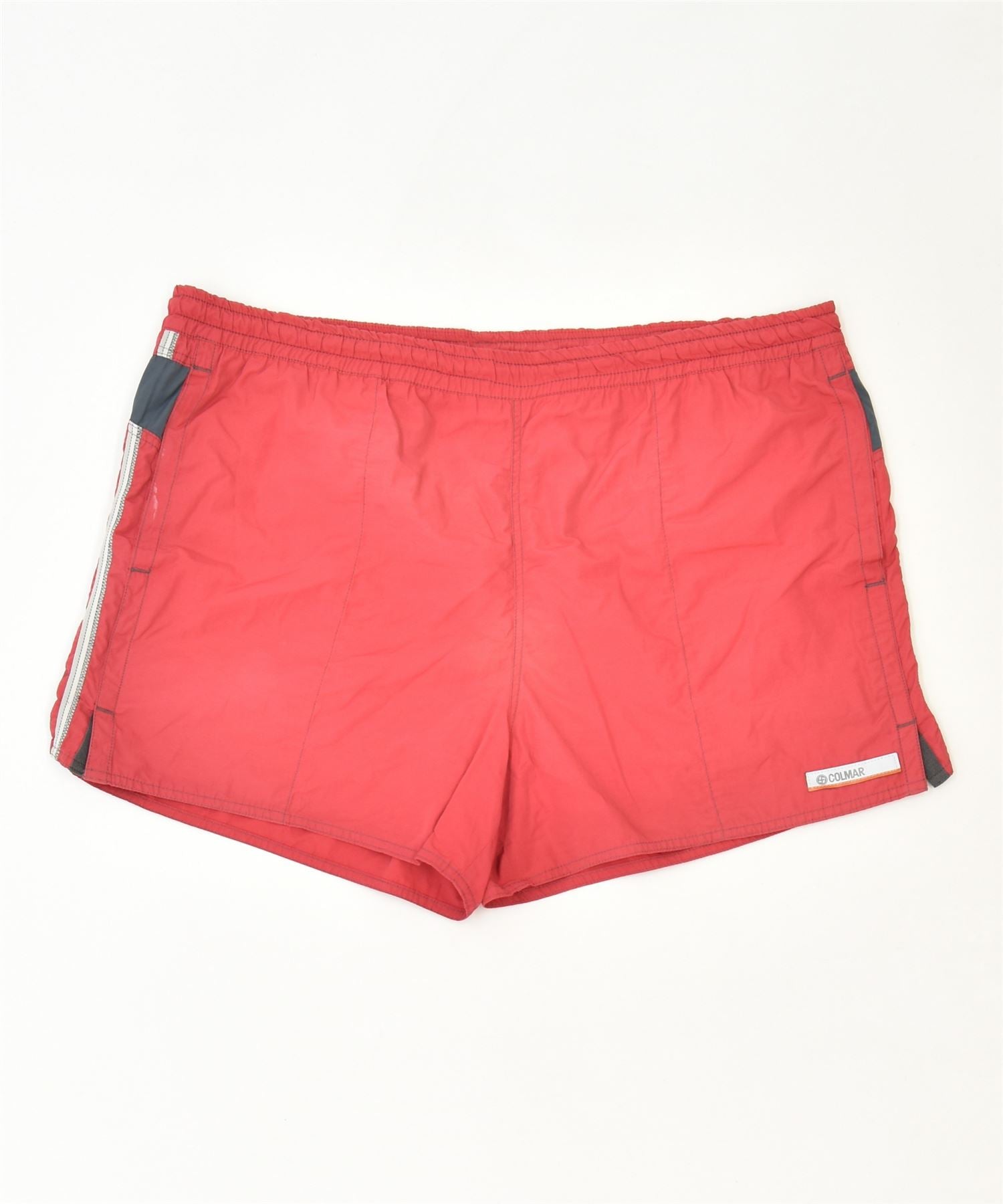 image of COLMAR Mens Sport Shorts Size 60 2XL Red Colourblock Cotton Sports