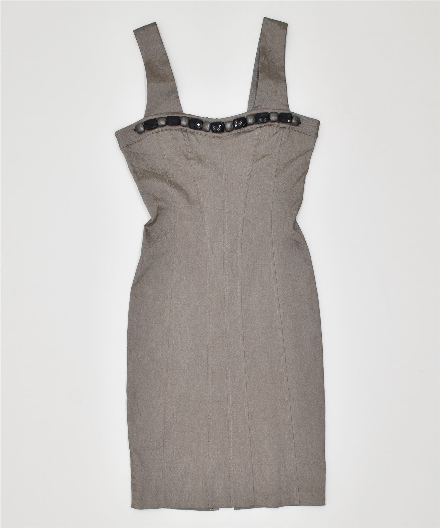 Image of RINASCIMENTO Womens Bodycon Dress UK 12 Medium Grey Vintage