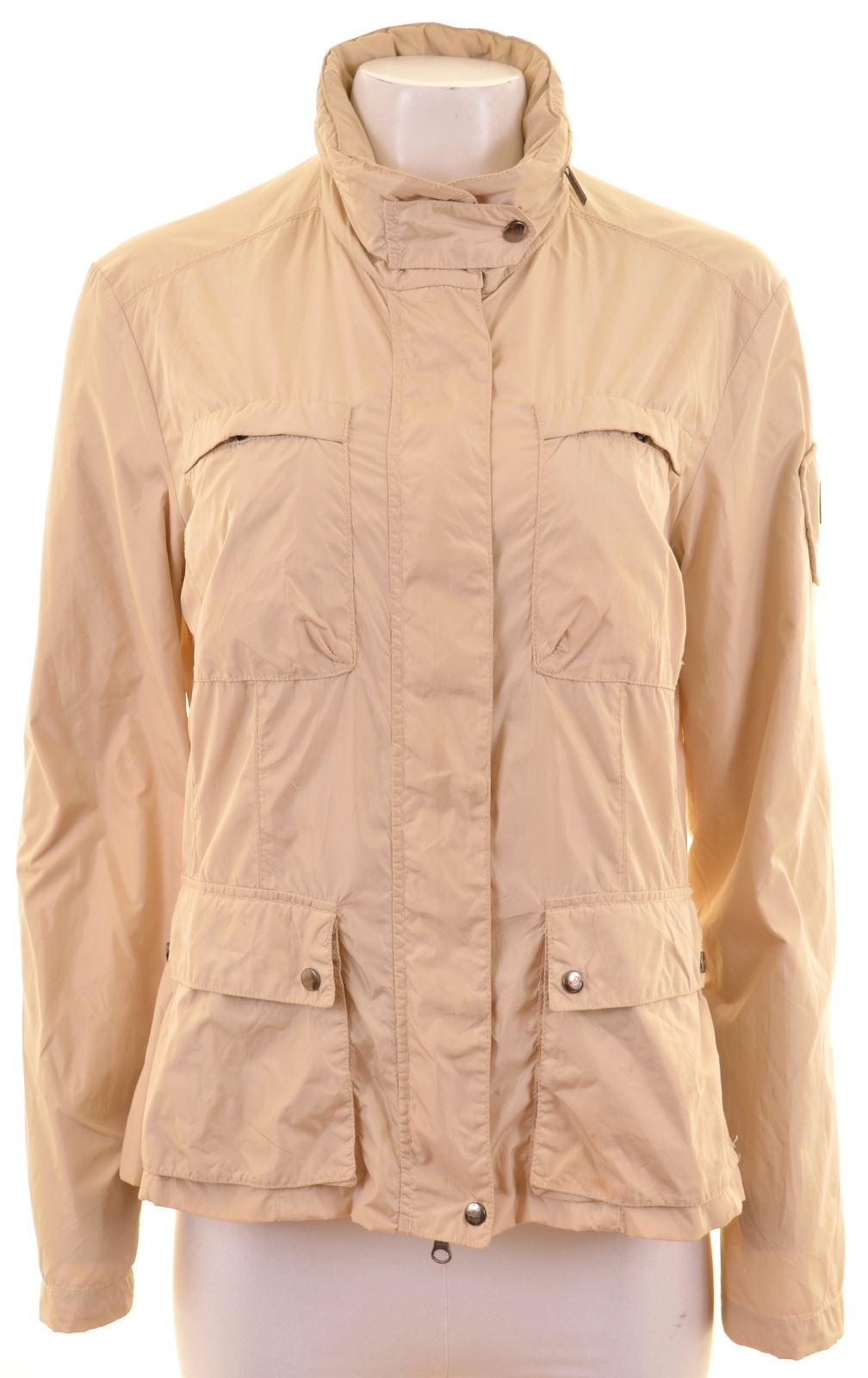 ADD Womens Rain Jacket UK 16 Large Beige Nylon