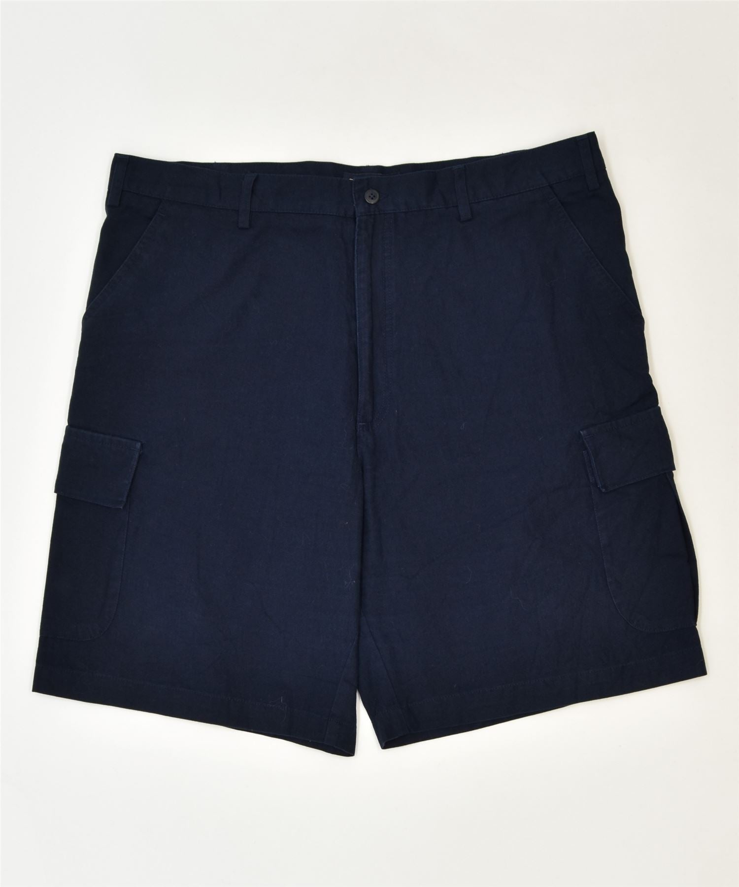 image of FILA Womens Cargo Shorts W40 XL Navy Blue Cotton Classic