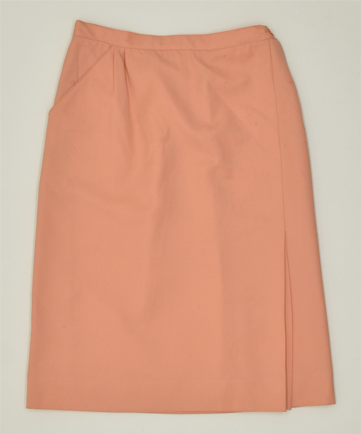 image of VINTAGE Womens A-Line Skirt W26 Small Orange Wool