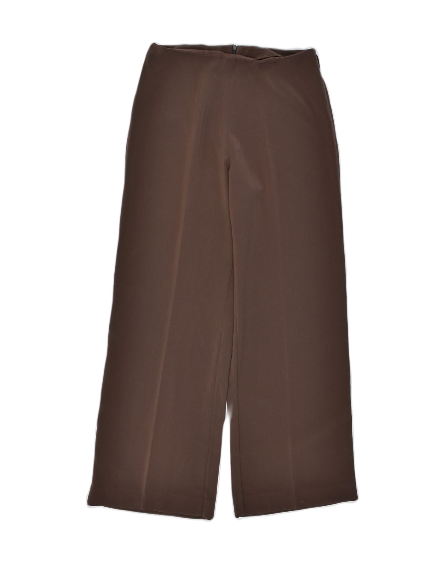 image of VINTAGE Womens Wide Leg Trousers W28 L30 Brown