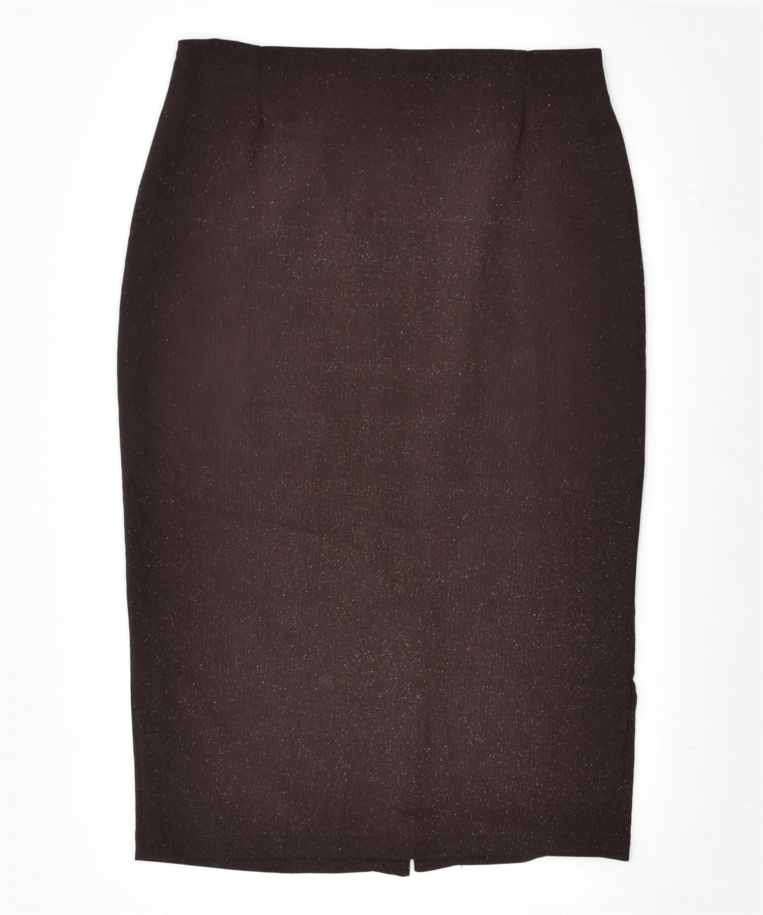 Image of MAD PEOPLE Womens Pencil Skirt IT 46 Large W30 Brown Vintage