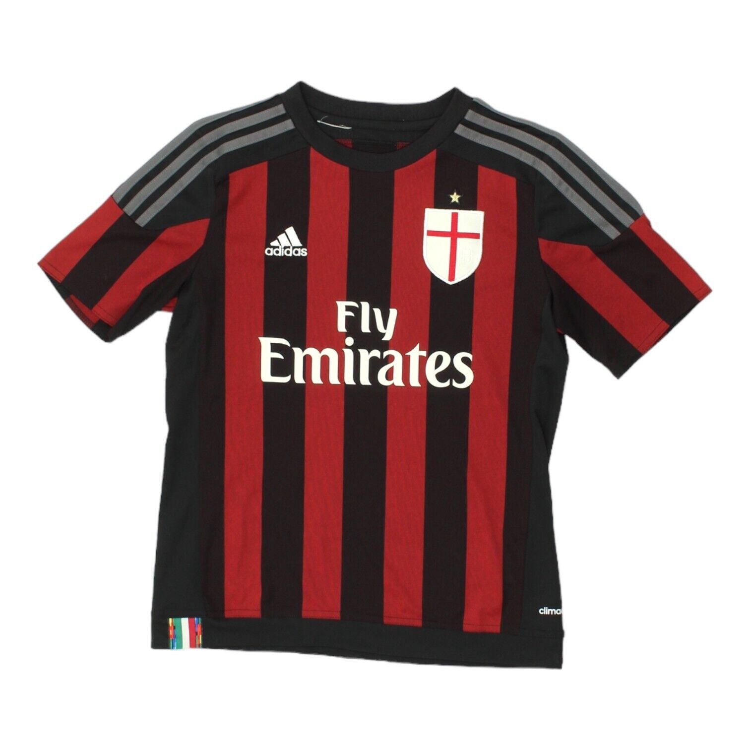 AC Milan 2015-16 Adidas Boys Home Shirt | Kids Football Sportswear VTG