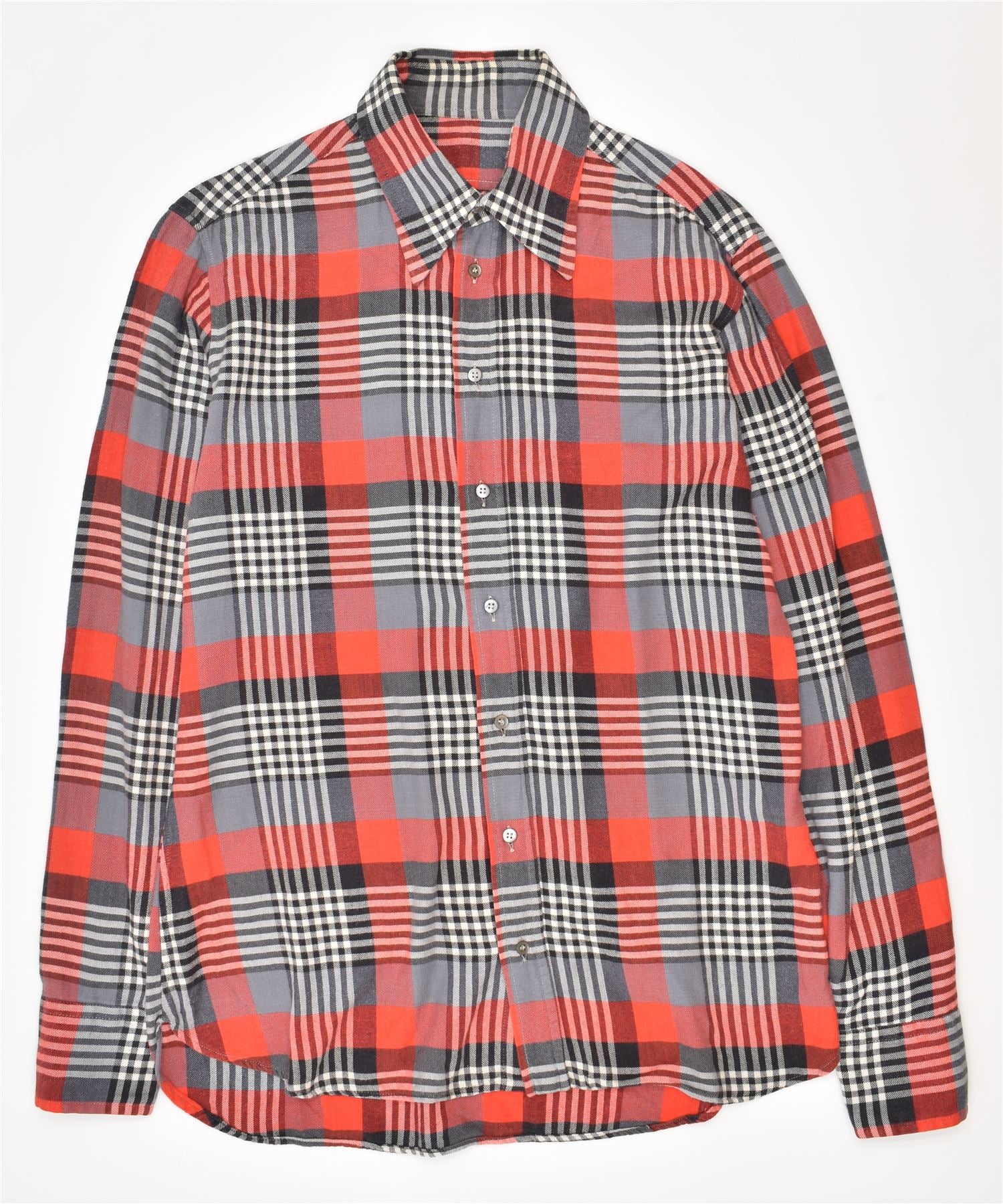 image of VINTAGE Womens Flannel Shirt Small Multicoloured Check