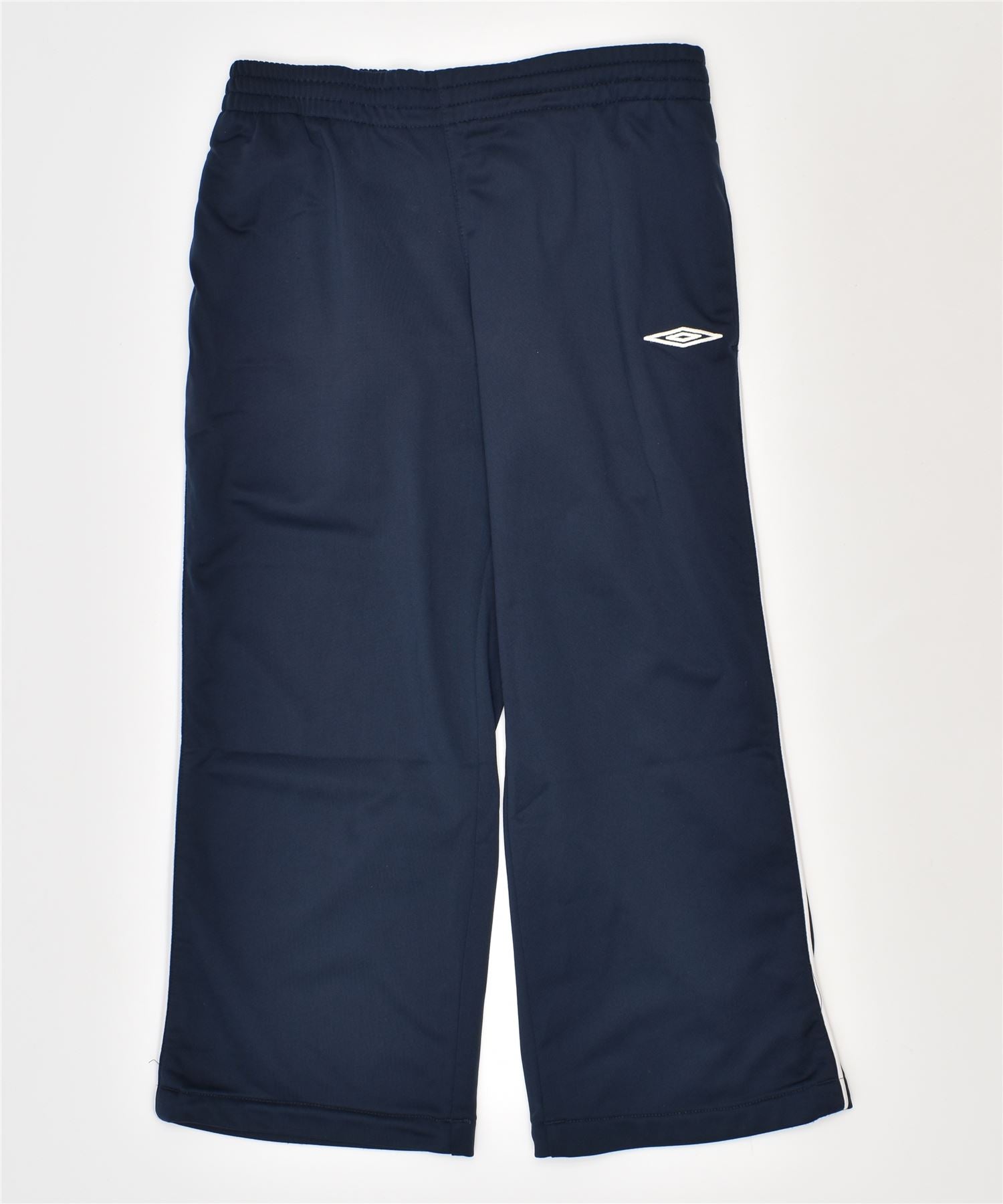 image of UMBRO Boys Tracksuit Trousers 9-10 Years Navy Blue Polyester Sports