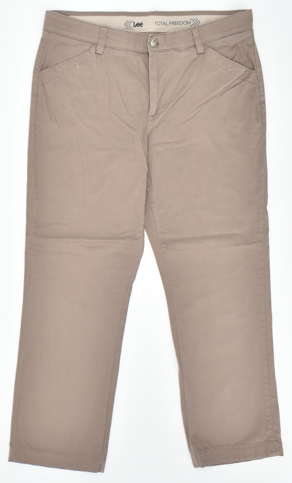 image of LEE Womens Trousers W36 L30 Brown Cotton Straight