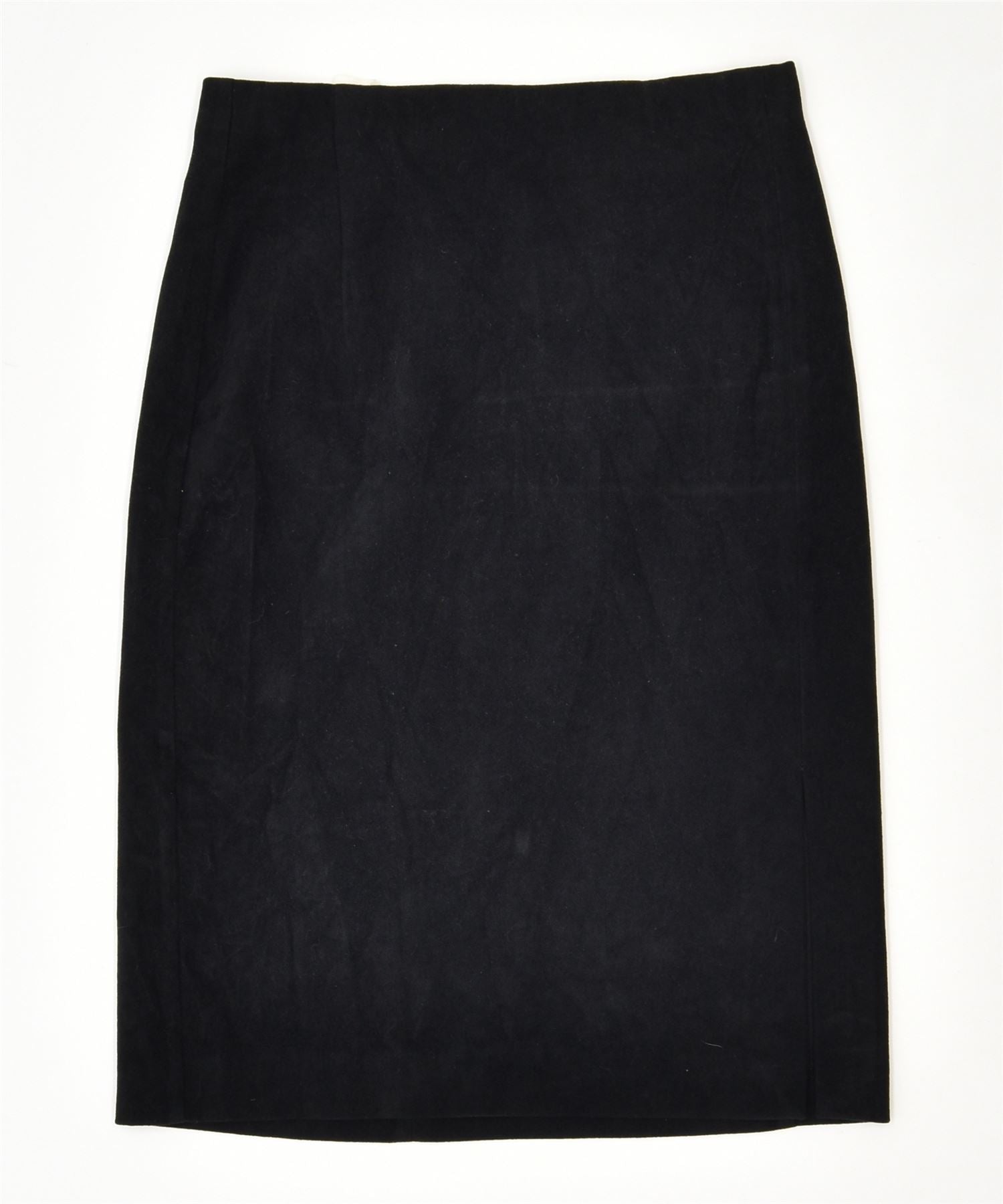 image of VINTAGE Womens Straight Skirt IT 42 Medium W28 Black Polyester