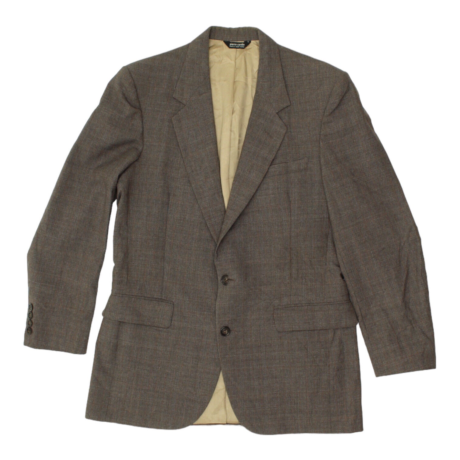 Image of Pierre Cardin Mens Brown Blazer Jacket | Vintage High End Luxury Designer Suit