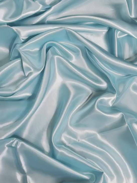 Shop now Light Turquoise Satin by Yard- Kiki Textiles – KikiTextiles