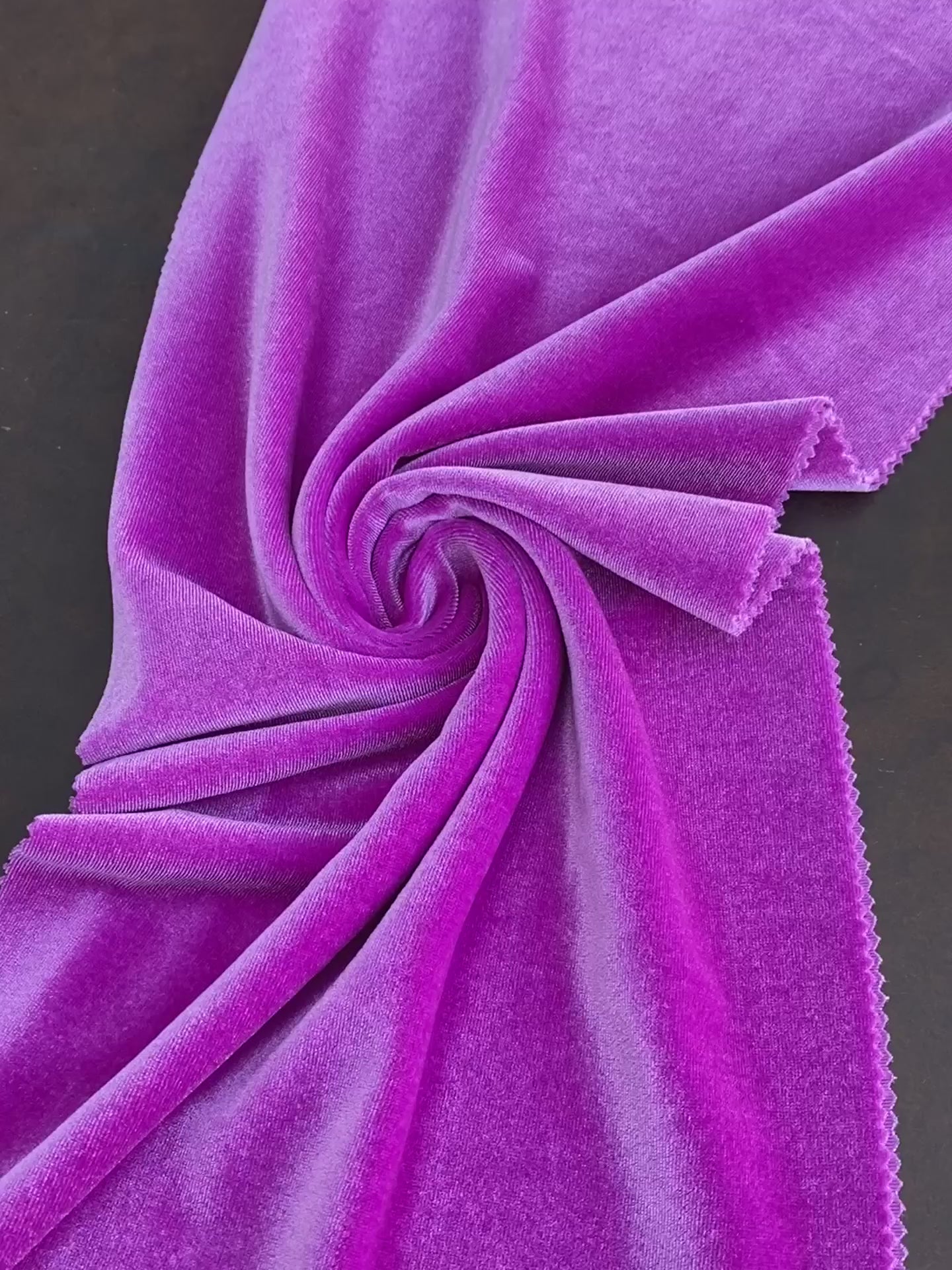 Purple Crushed Velvet Fabric by the Yard, Purple Stretch Fabric for  Dresses, Scrunchies, Bows, Costumes, Purple Velvet Velour 