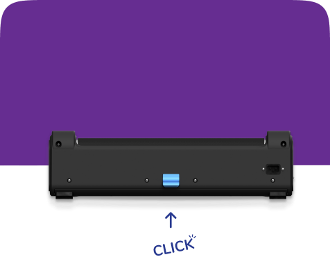 A one click incline button on a miniTREAD device