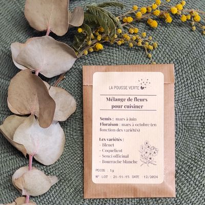 La Pousse Verte - Graines de fleurs comestibles à cuisiner en sachet